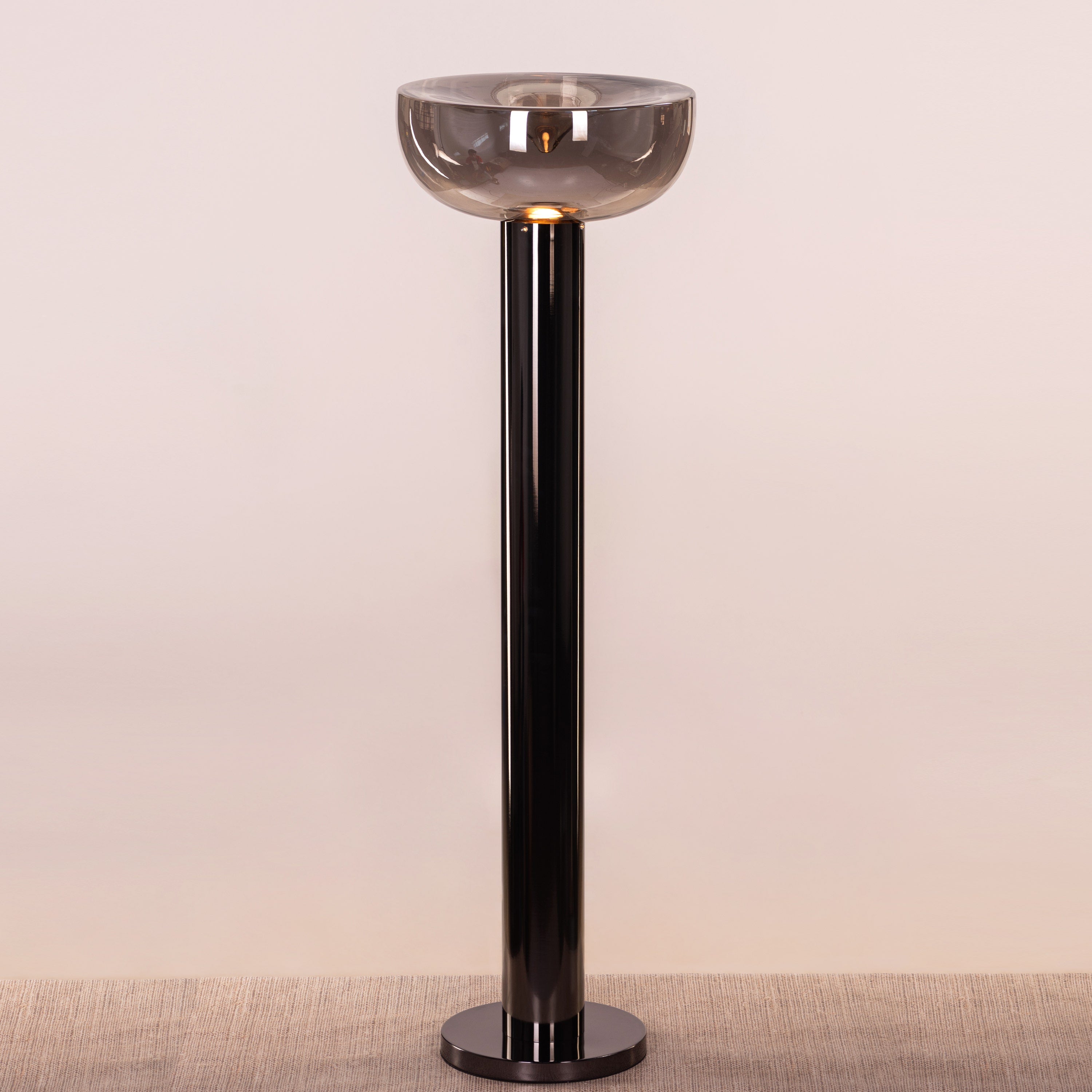 Velvet Morning (Black, Smokey Grey) Floor Lamp