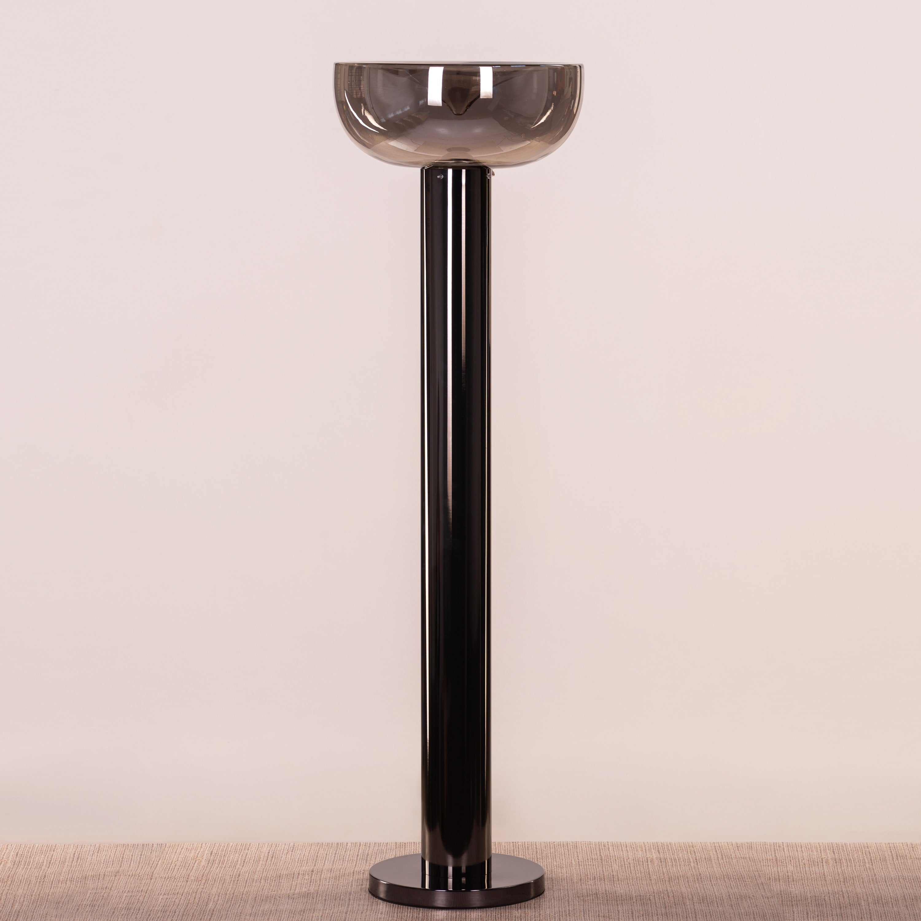 Velvet Morning (Black, Smokey Grey) Floor Lamp