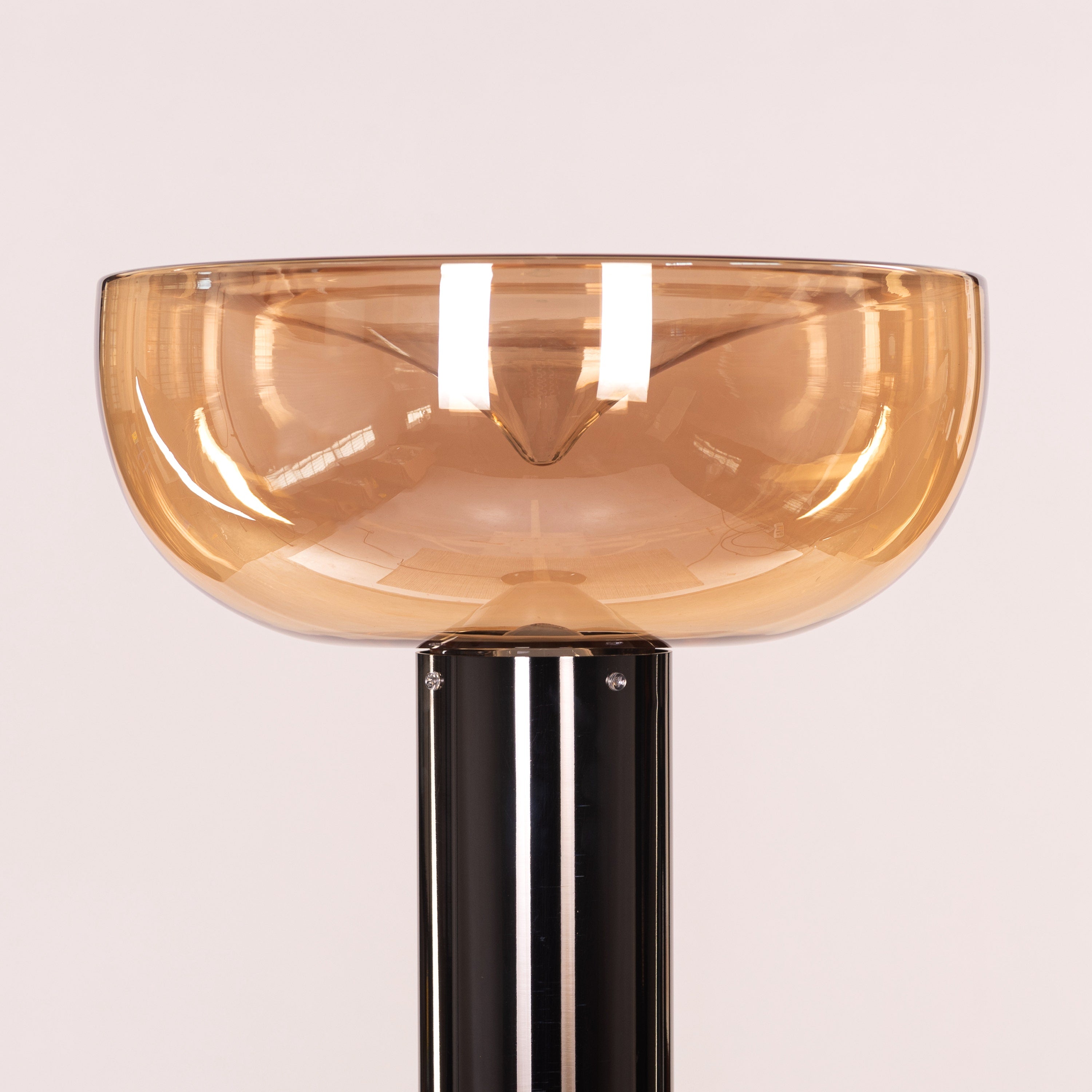 Velvet Morning (Black, Amber) Floor Lamp