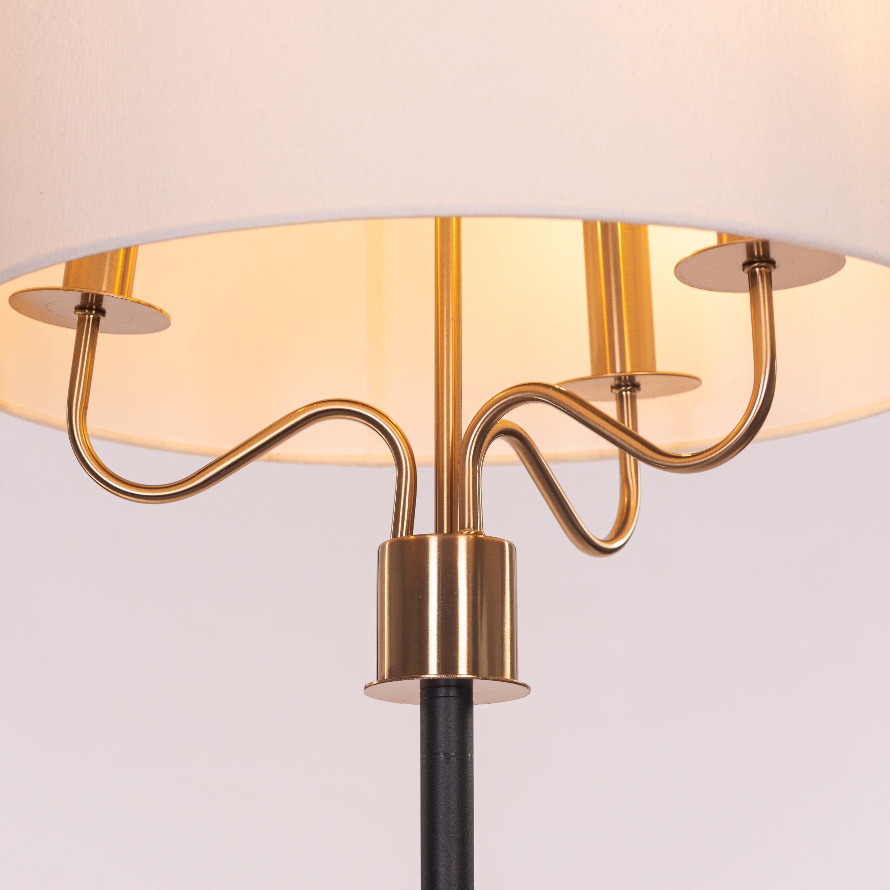 Aubrelle (Black & Gold) Marble Floor Lamp