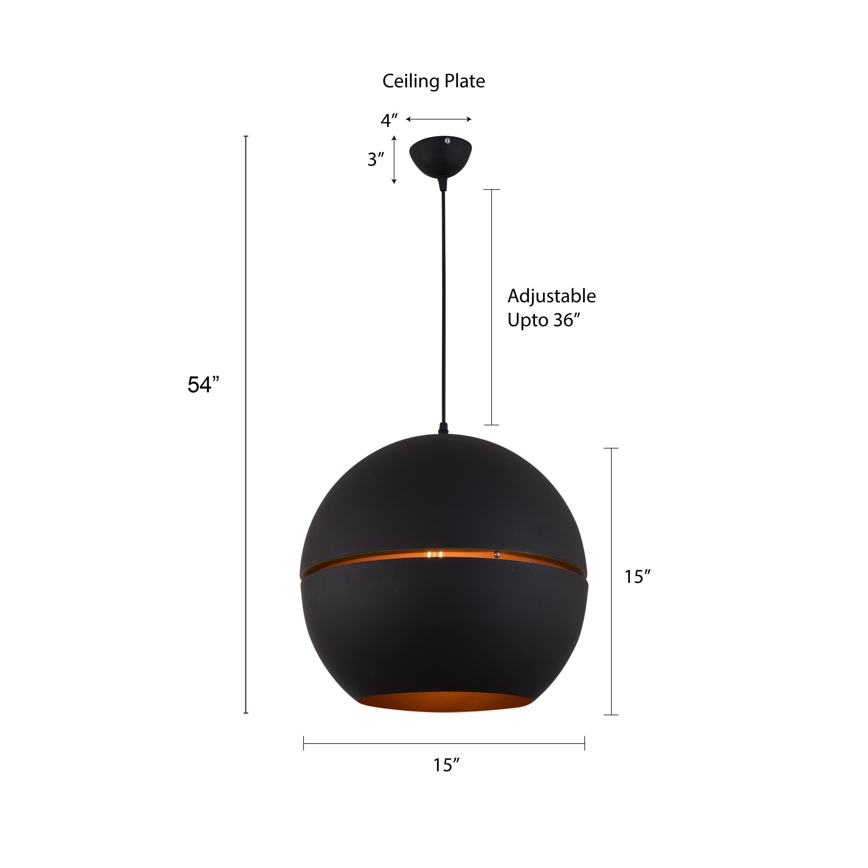 Eclipse (Black) Pendant Light