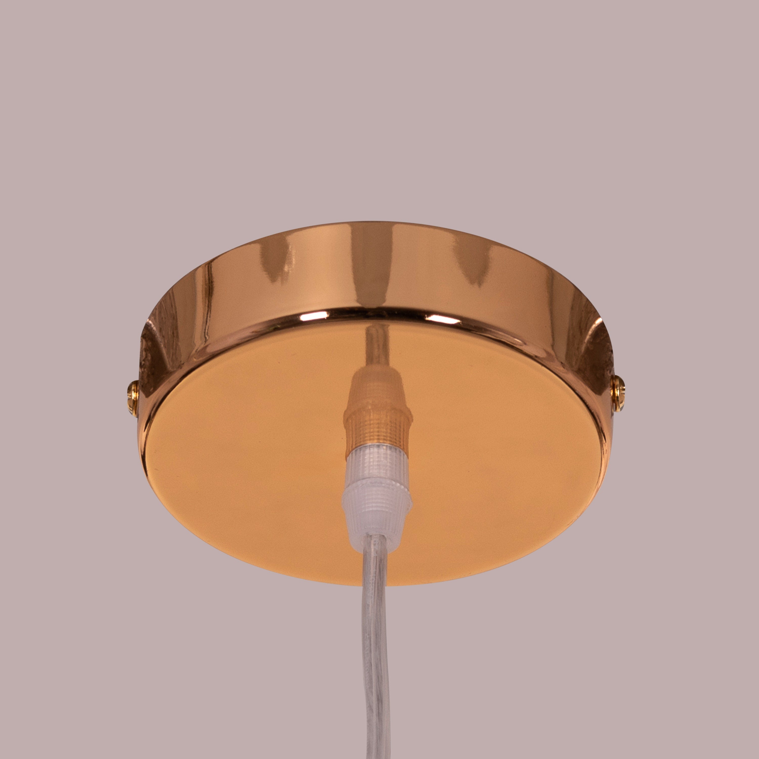 No Words (Amber) Textured Glass Pendant Light