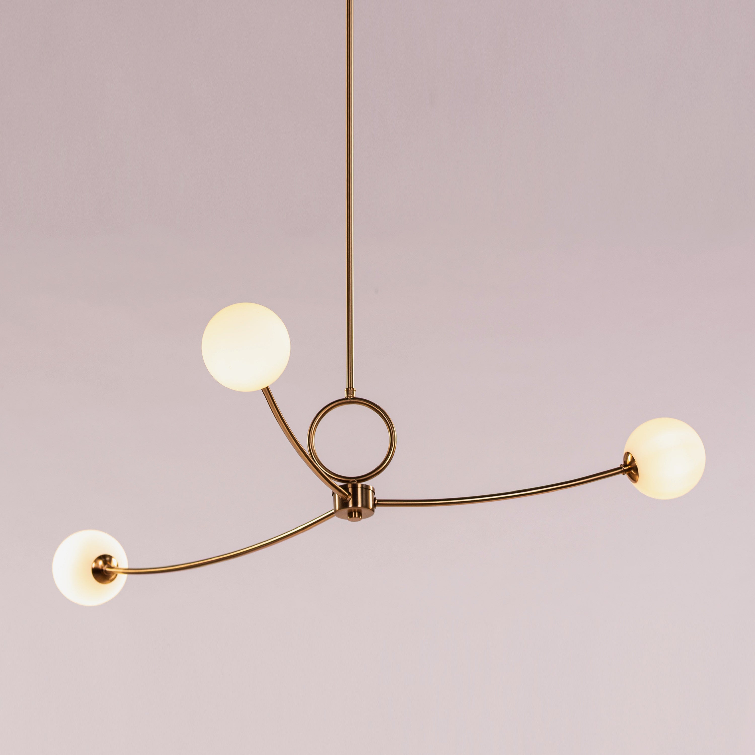 Home Already (Gold, Milky White) Pendant Light