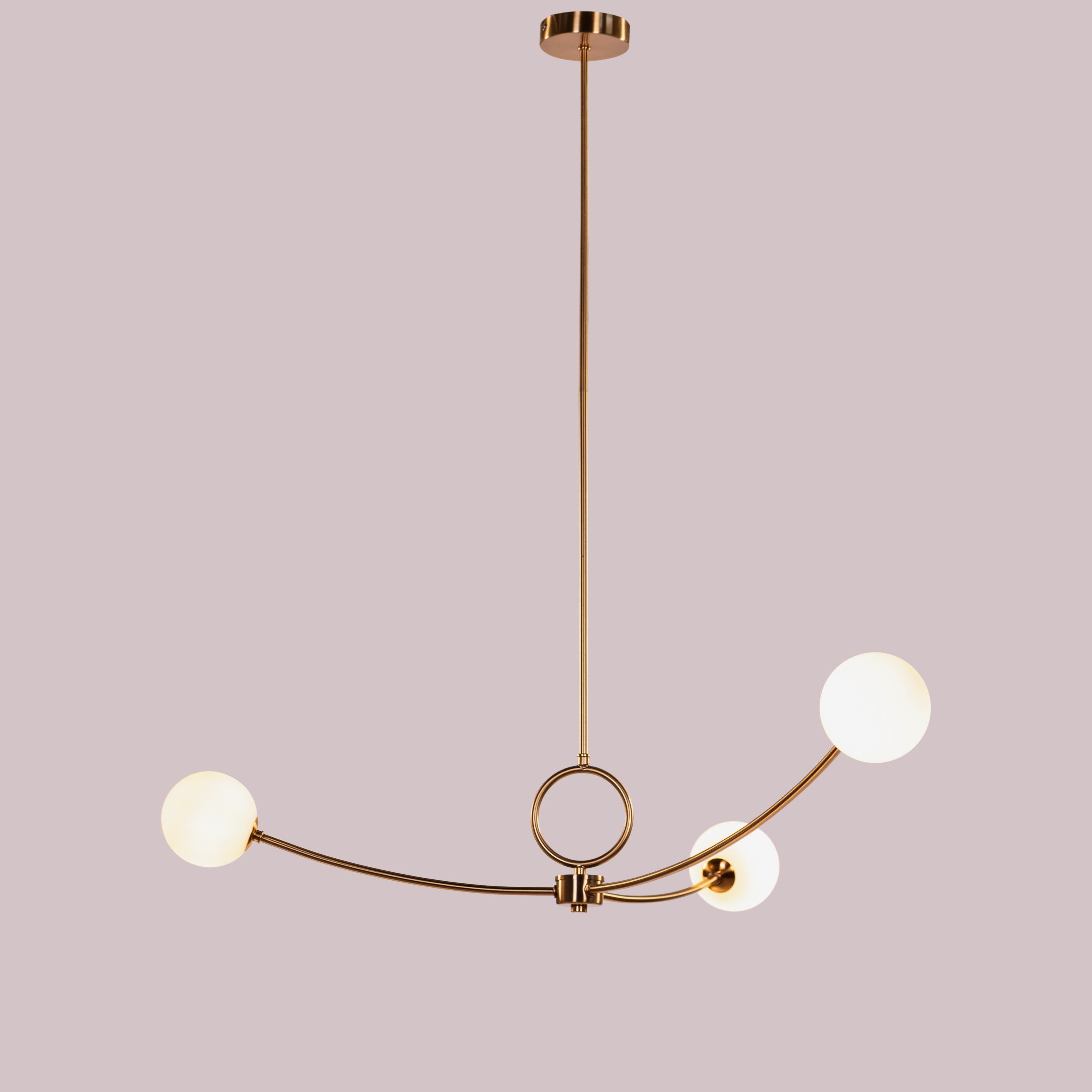 Home Already (Gold, Milky White) Pendant Light