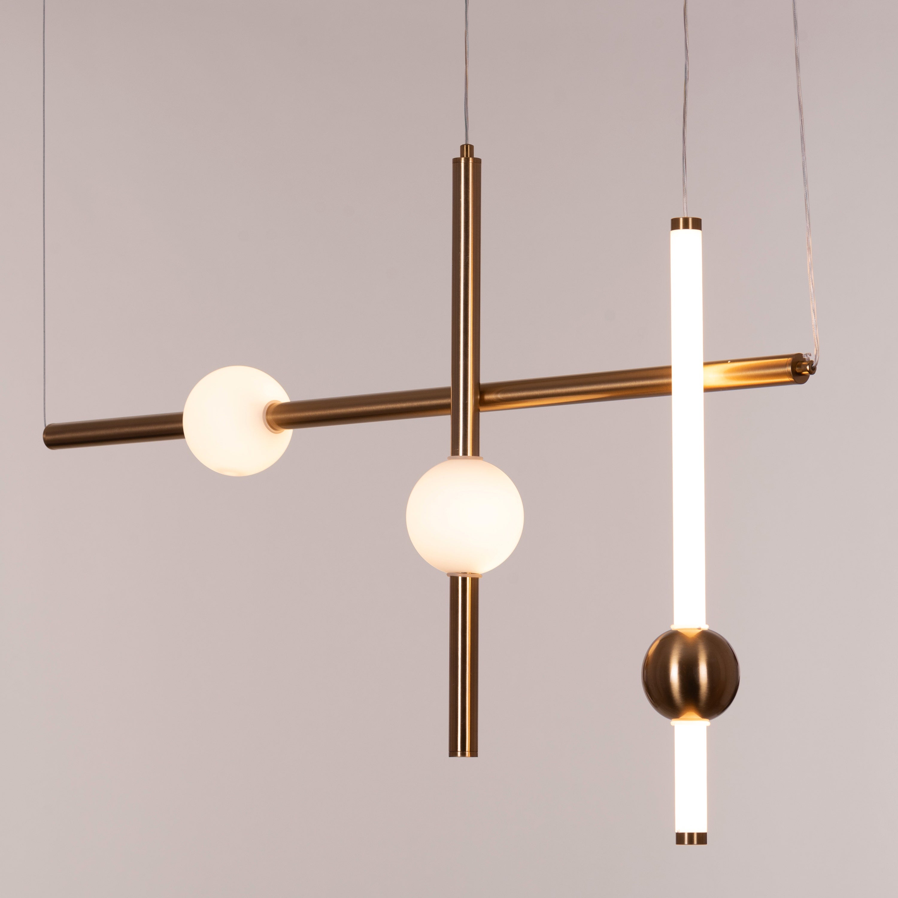 Sweet Dreams (Large, Gold, 3 Colour Built-In-LED) Chandelier