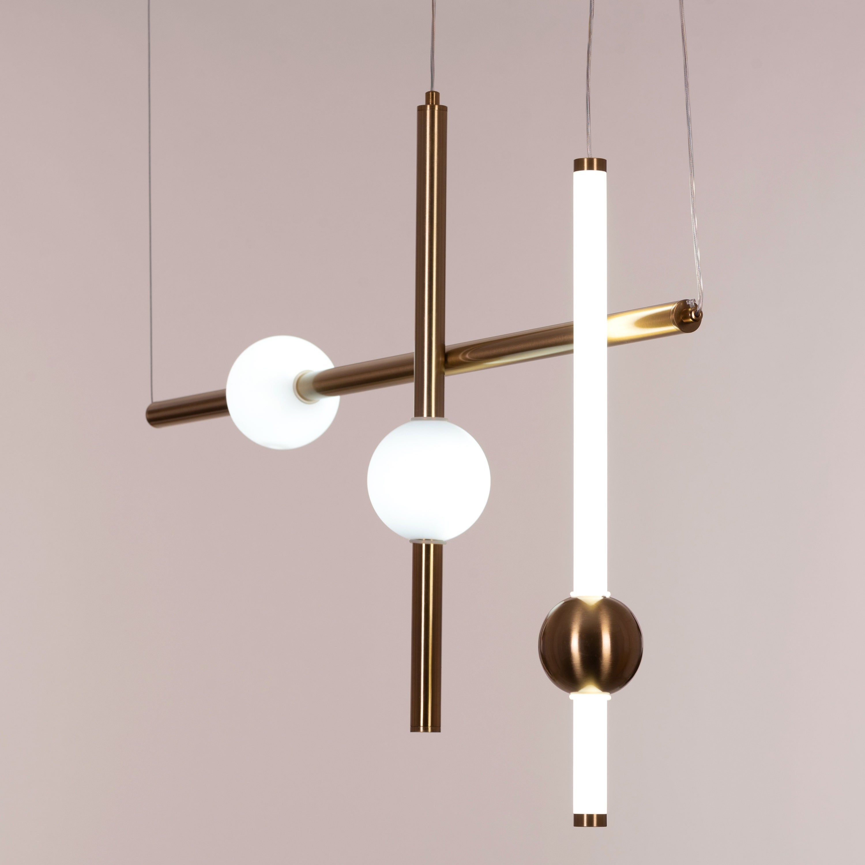 Sweet Dreams (Large, Gold, 3 Colour Built-In-LED) Chandelier