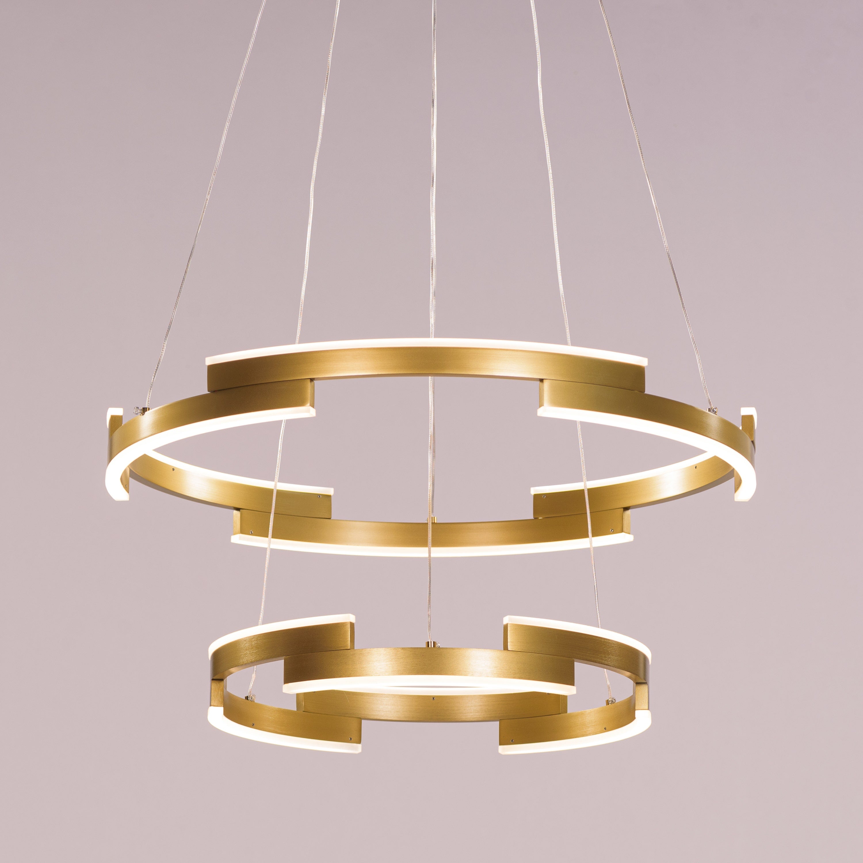 Bring A Friend (Medium, Gold, Dimmable LED with Remote Control) Chandelier