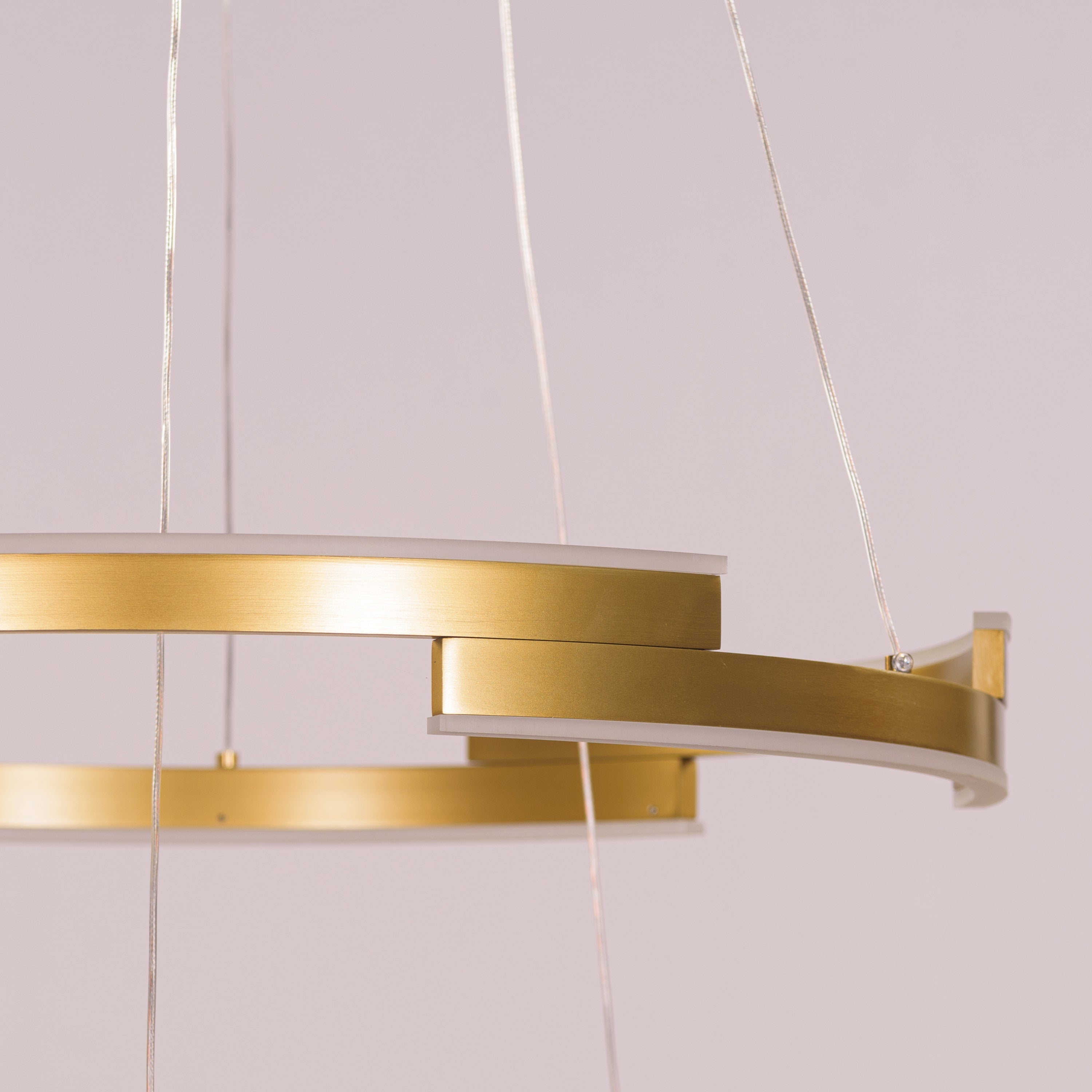 Bring A Friend (Medium, Gold, Dimmable LED with Remote Control) Chandelier