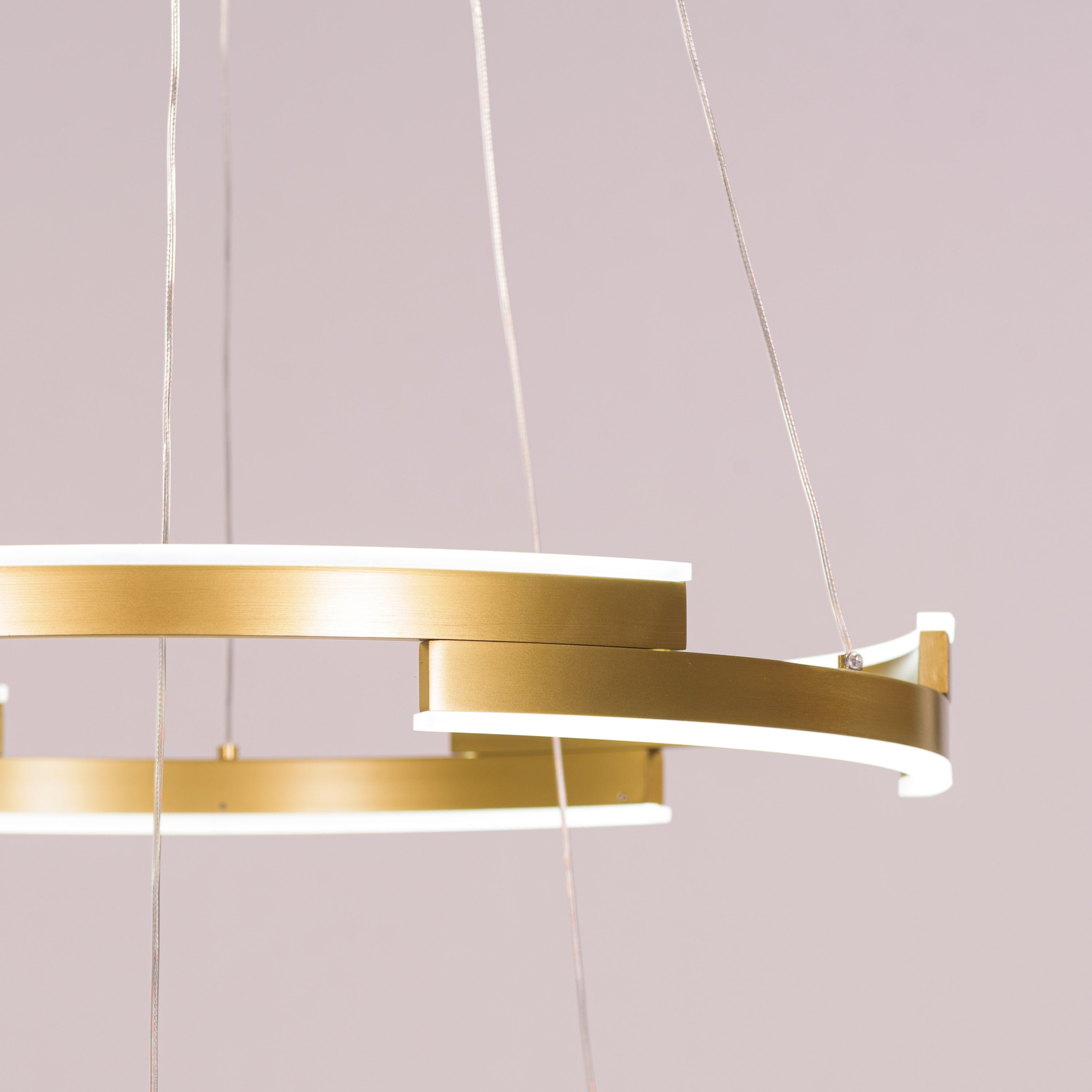 Bring A Friend (Medium, Gold, Dimmable LED with Remote Control) Chandelier