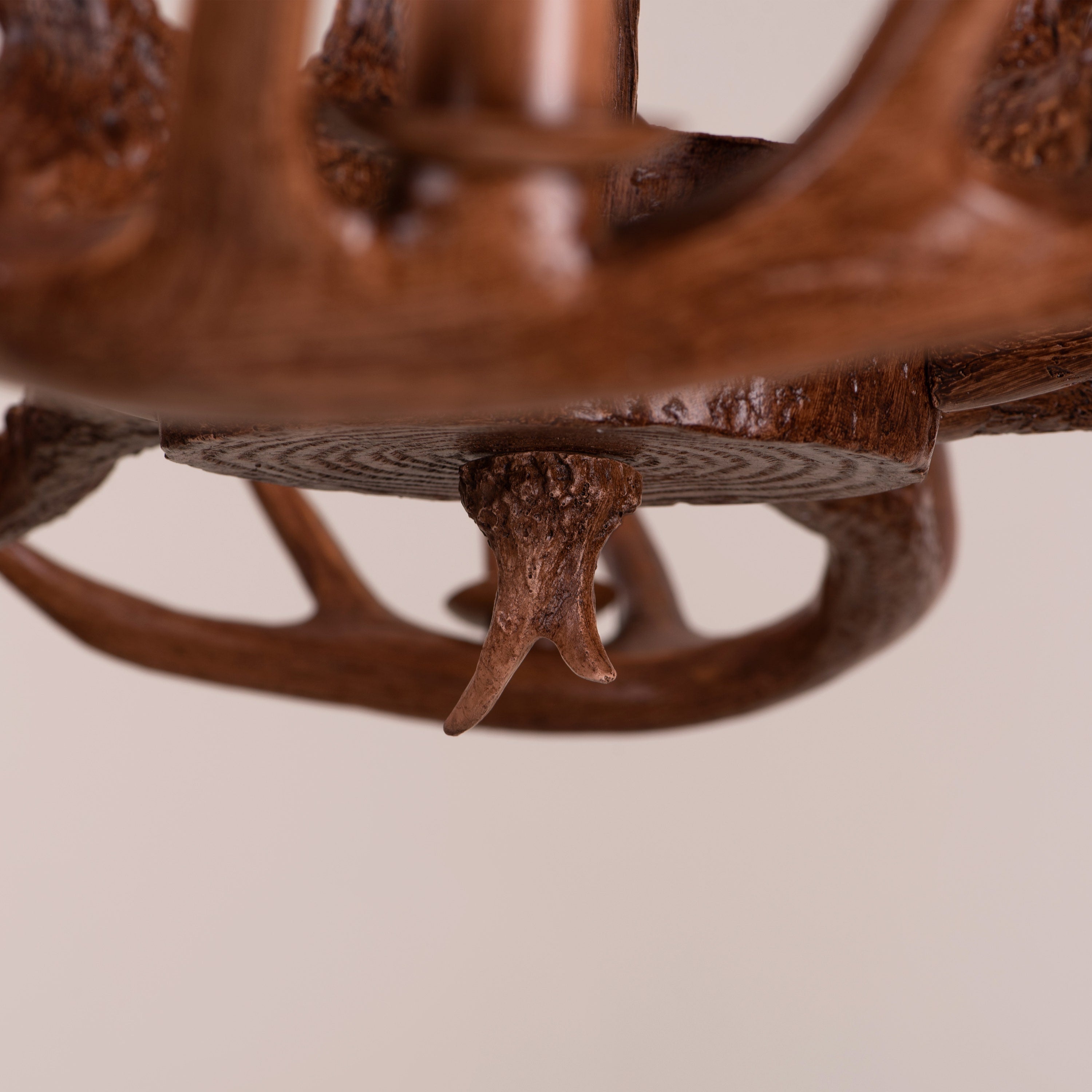 Ski Season (Large, Brown) Antler Chandelier