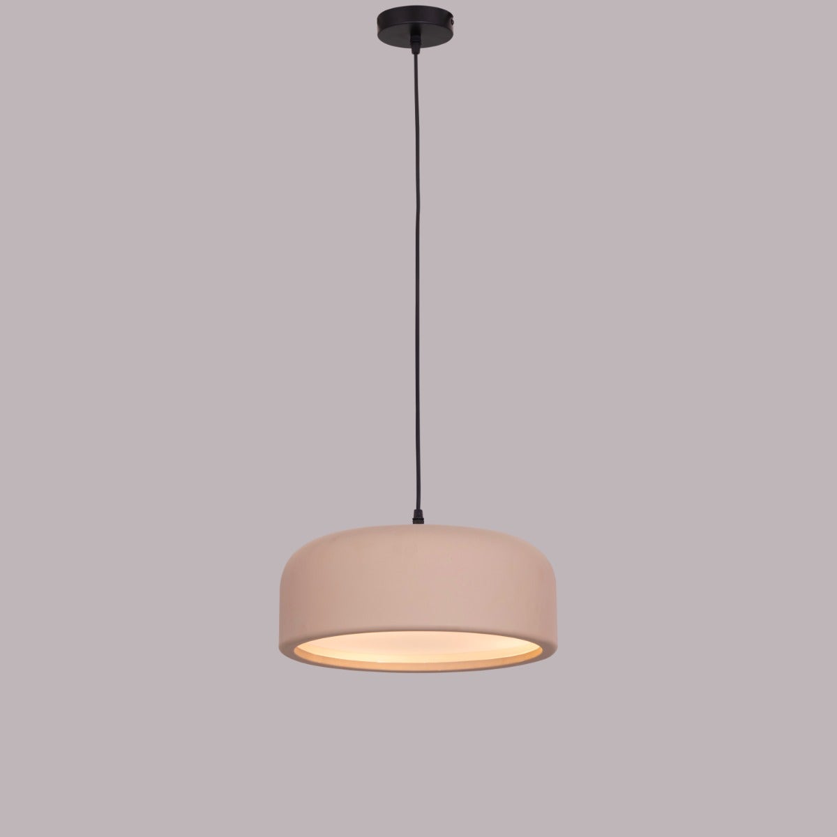 Artistic (14", Khakhi, Smart LED) Pendant Light (3 smart LED Bulbs Included)