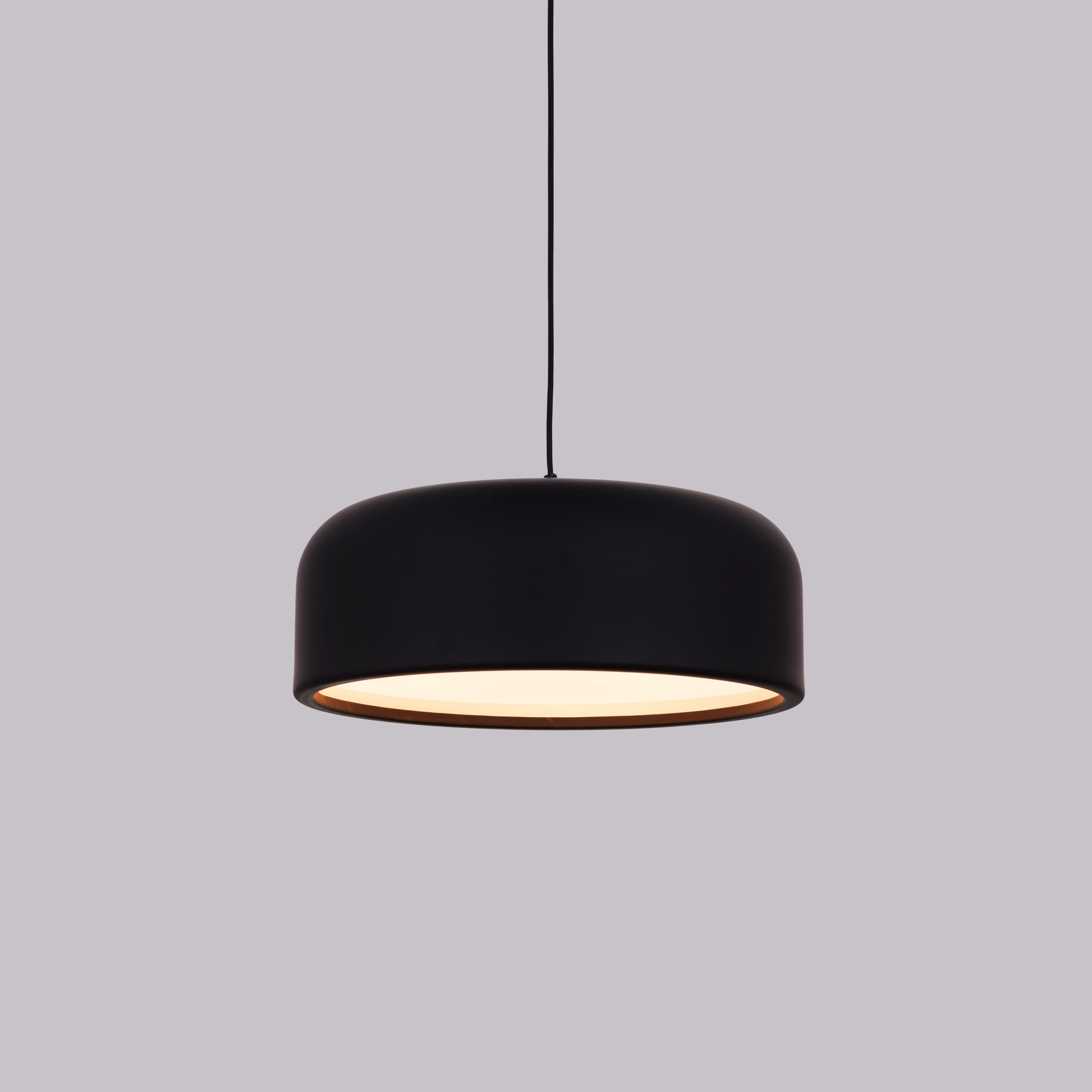 Artistic (14", Black, Smart LED) Pendant Light (3 smart LED Bulbs Included)