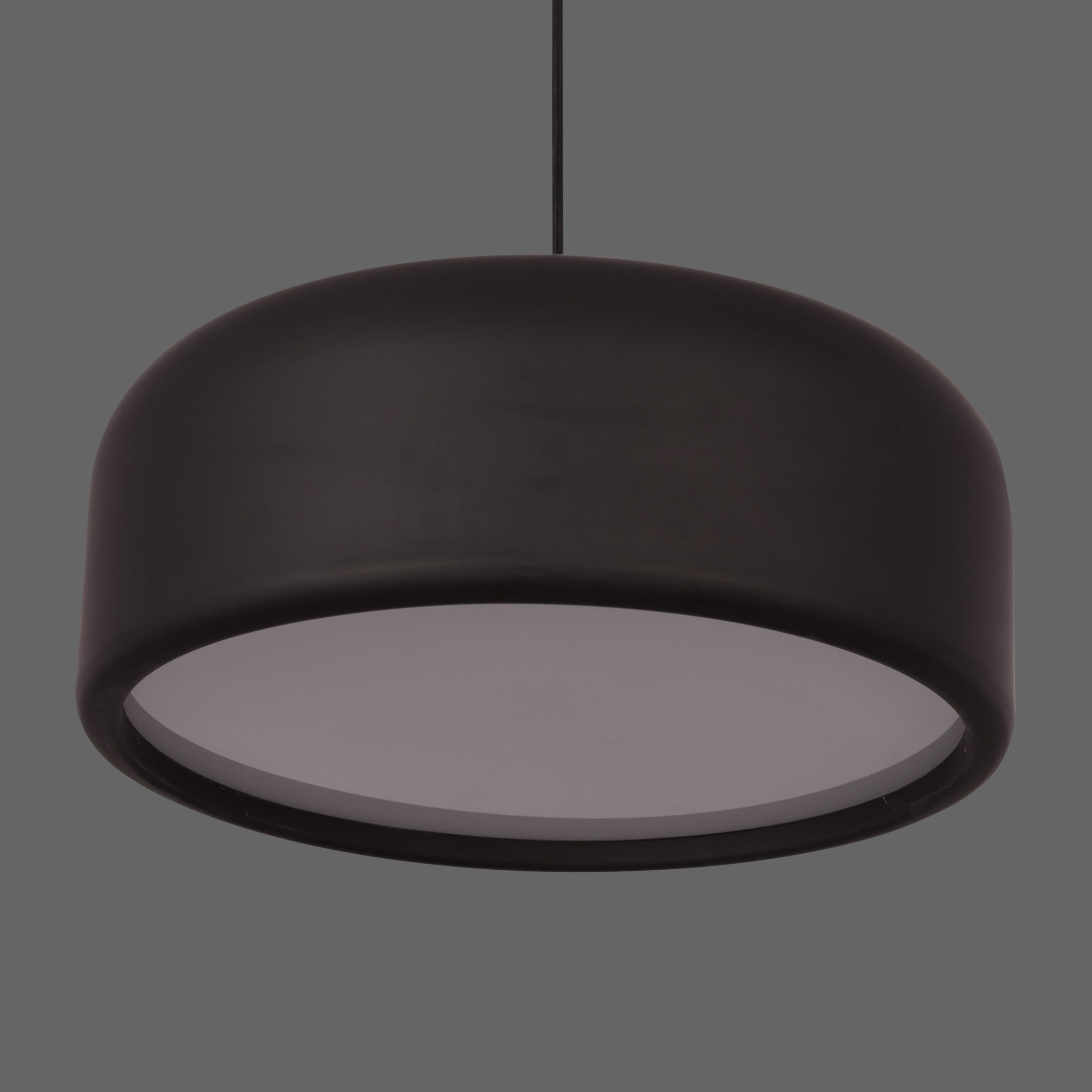 Artistic (14", Black, Smart LED) Pendant Light (3 smart LED Bulbs Included)
