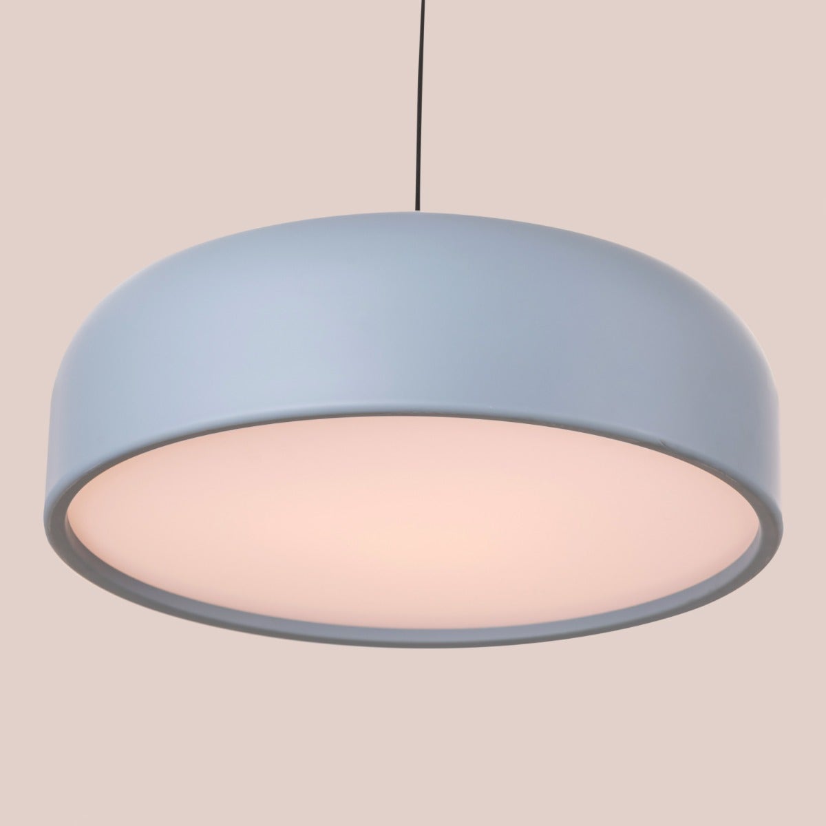 Artistic (24", Grey, Smart LED) Pendant Light (3 Smart LED Bulbs Included)