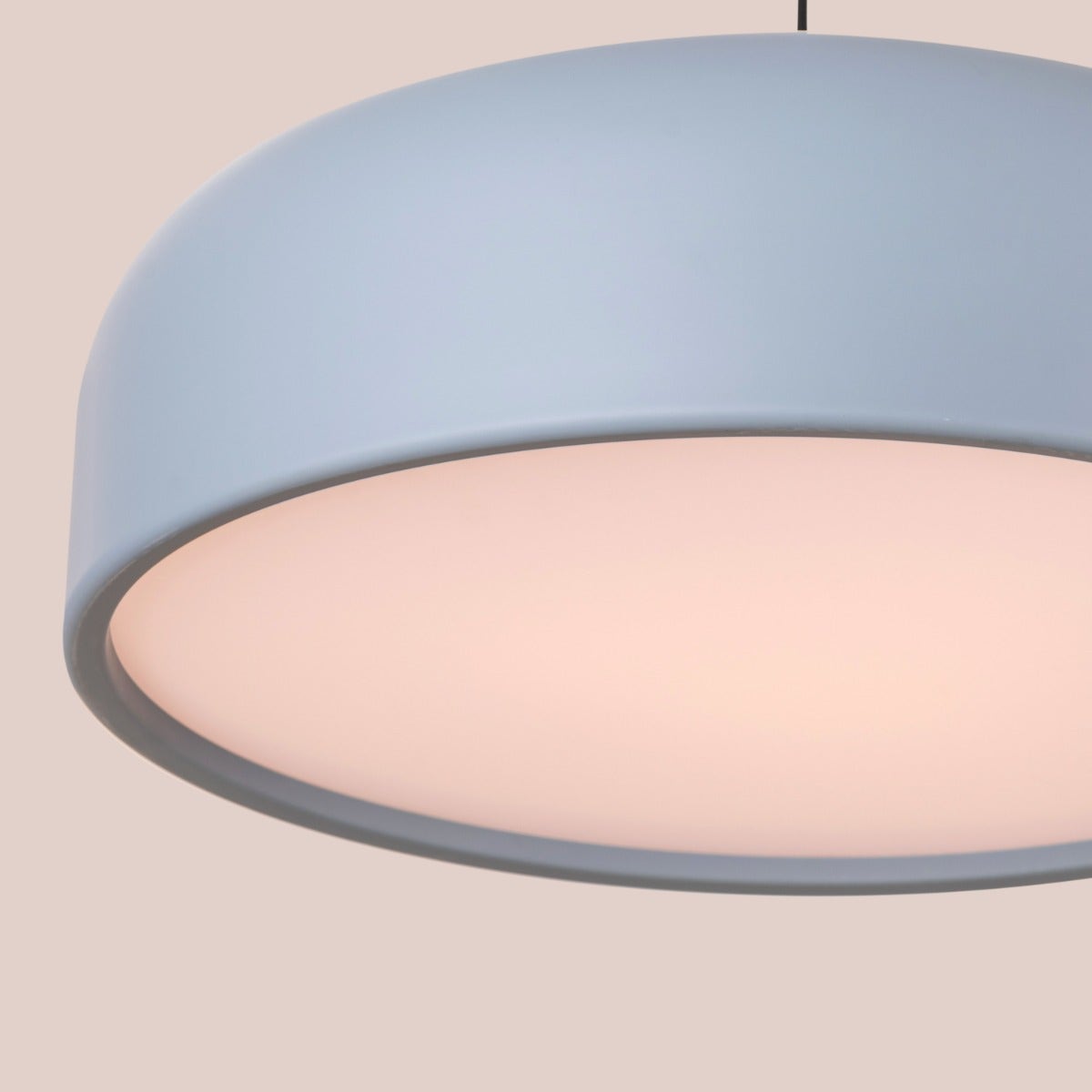 Artistic (24", Grey, Smart LED) Pendant Light (3 Smart LED Bulbs Included)