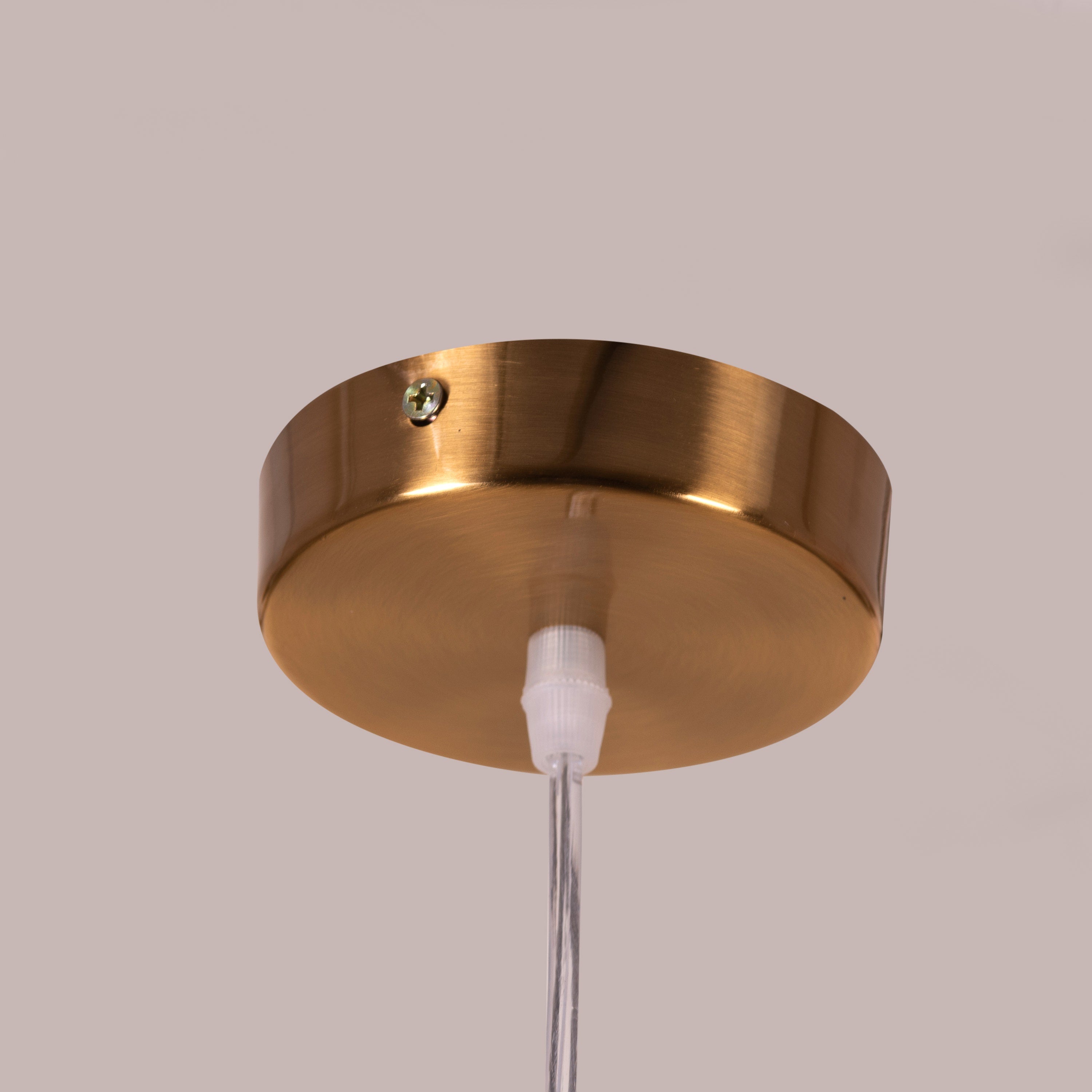August Night (Amber) Clear Glass Pendant Light