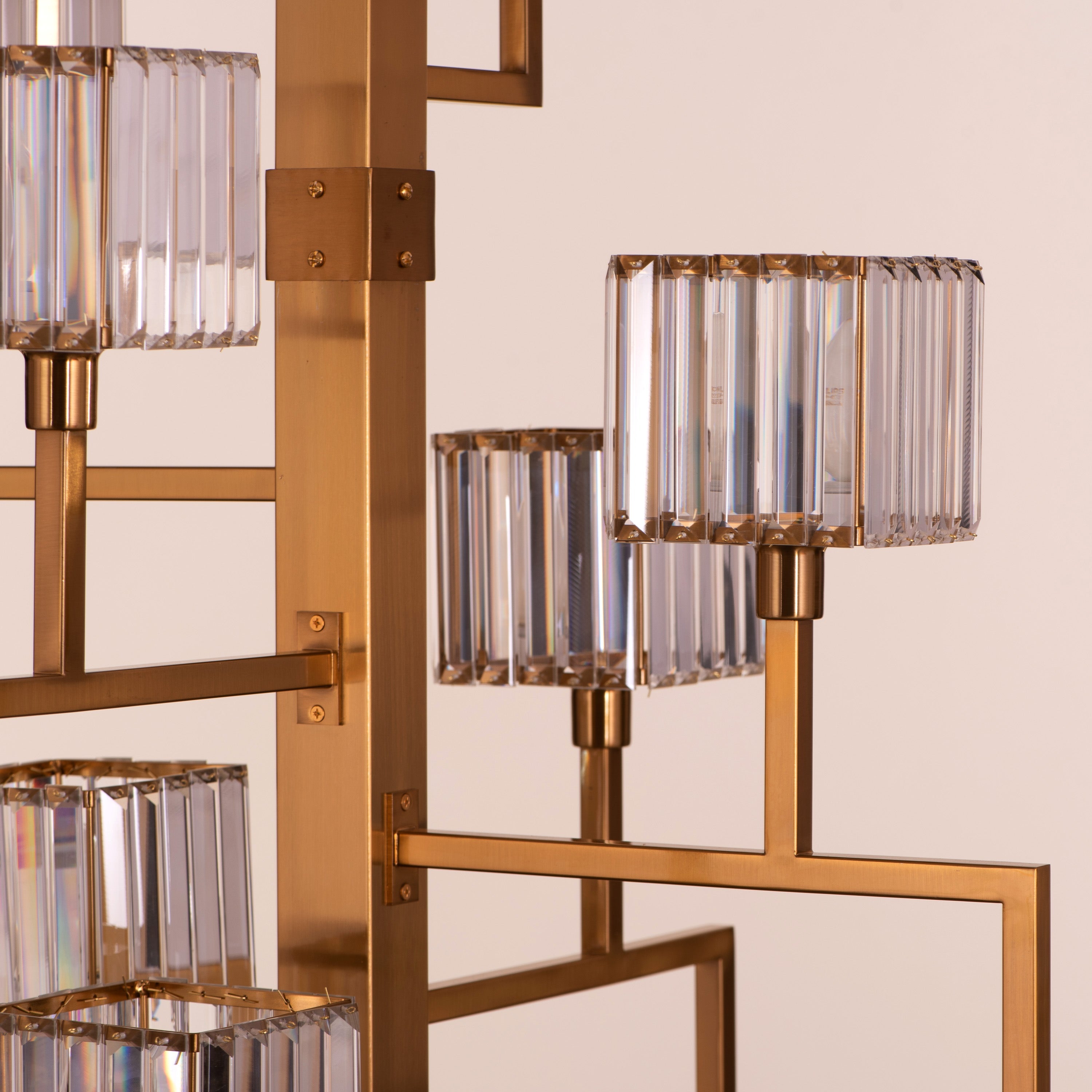 Watch The Throne (Large, Vertical, Gold) Crystal Chandelier