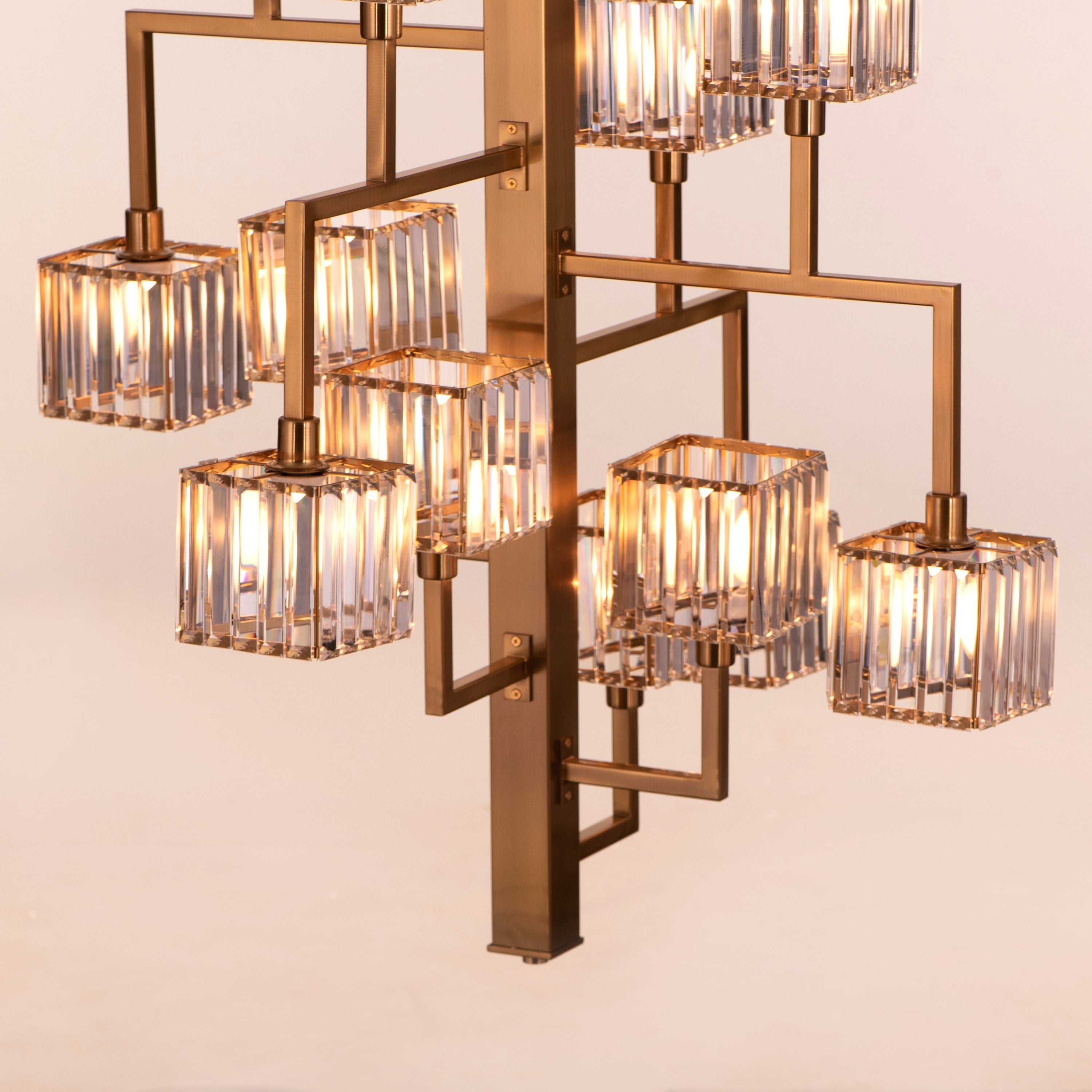 Watch The Throne (Large, Vertical, Gold) Crystal Chandelier