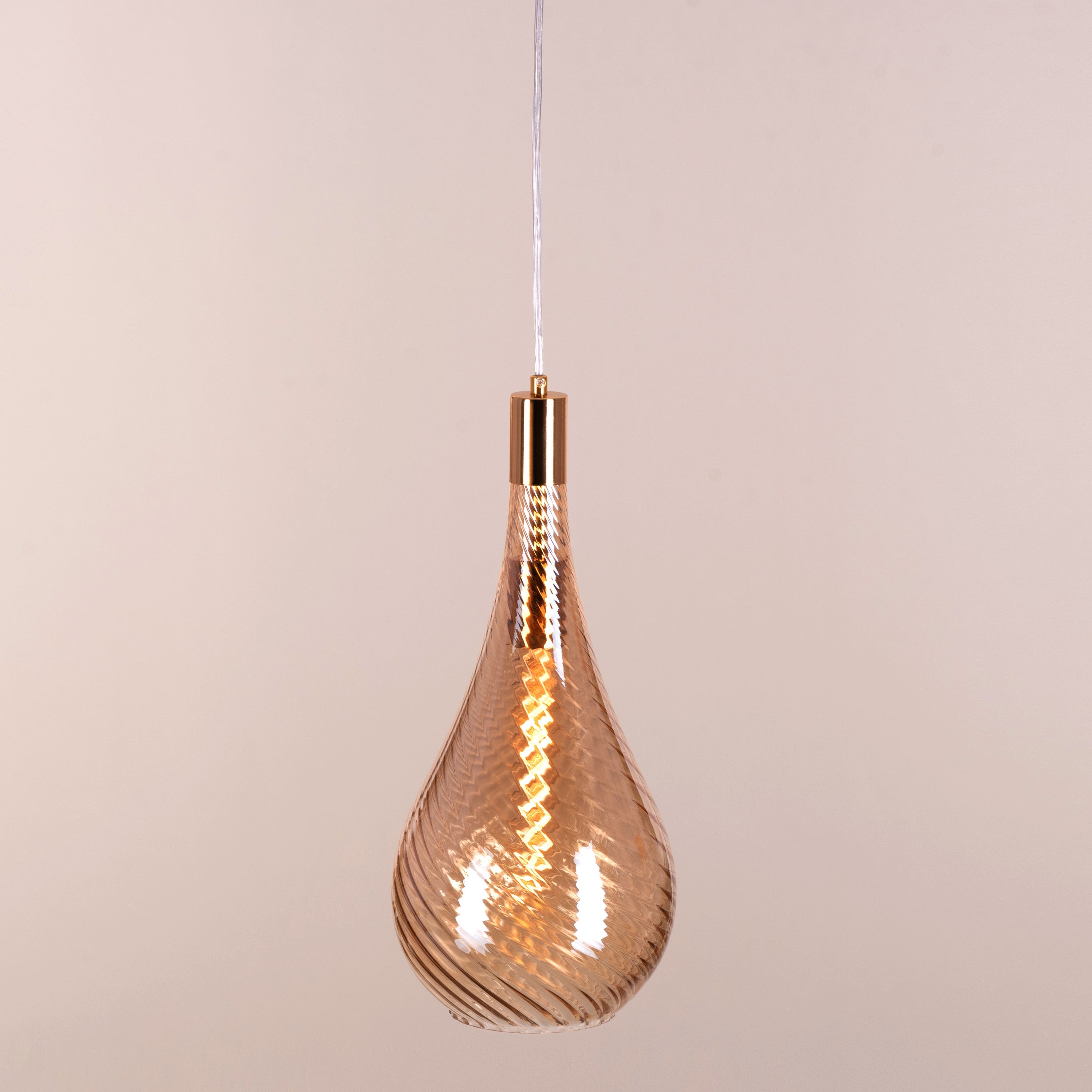 Keep My Love (Amber) Glass Pendant Light