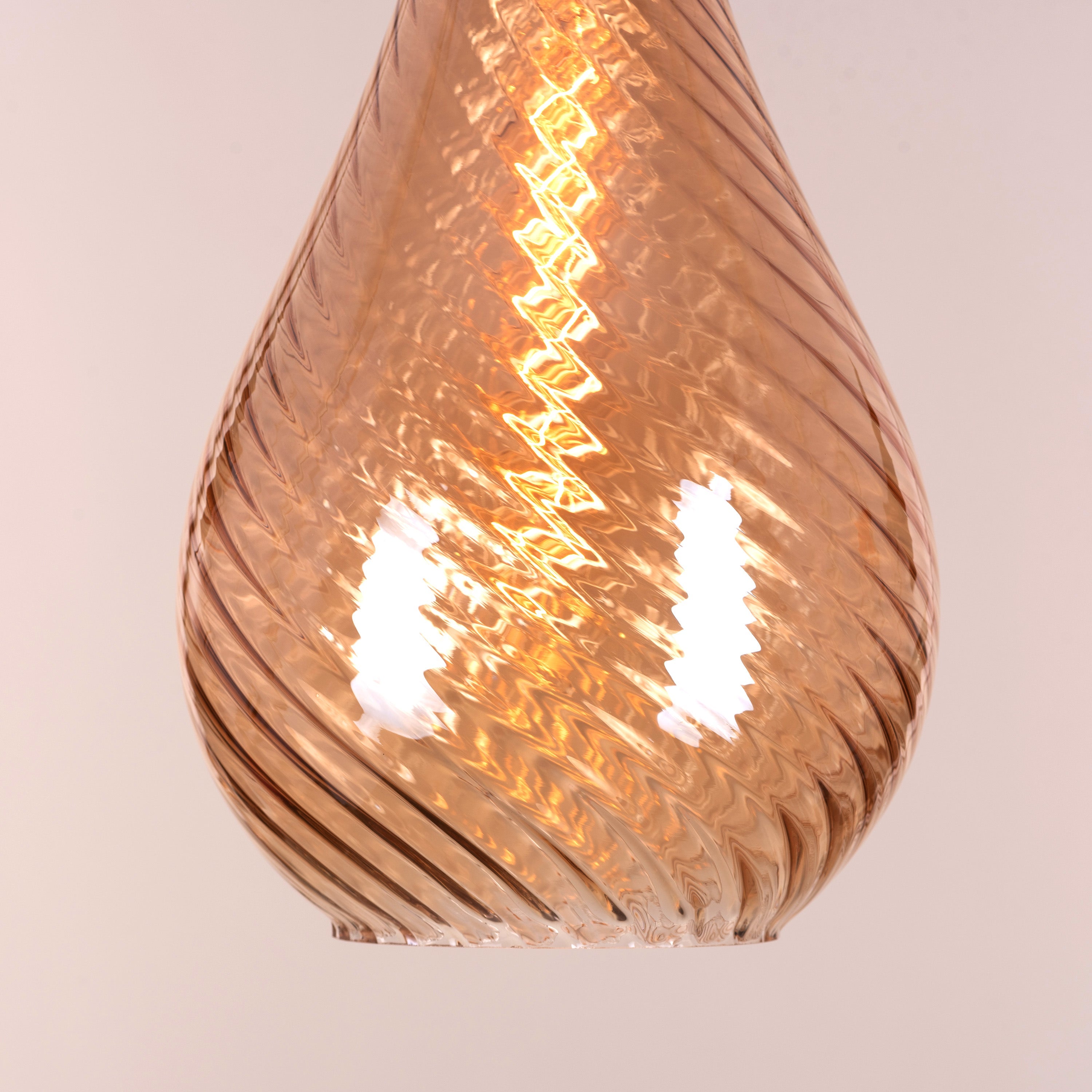 Keep My Love (Amber) Glass Pendant Light