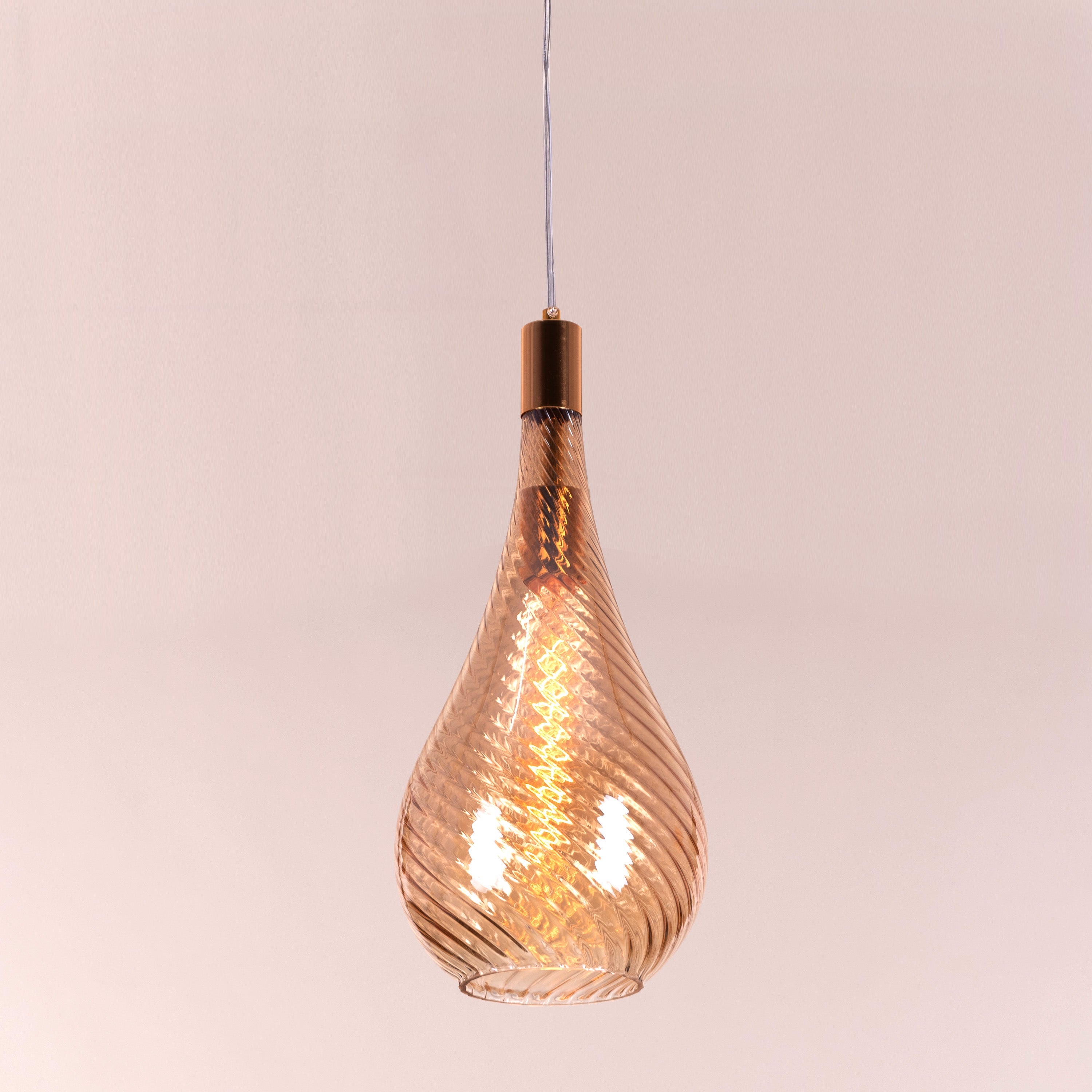 Keep My Love (Amber) Glass Pendant Light