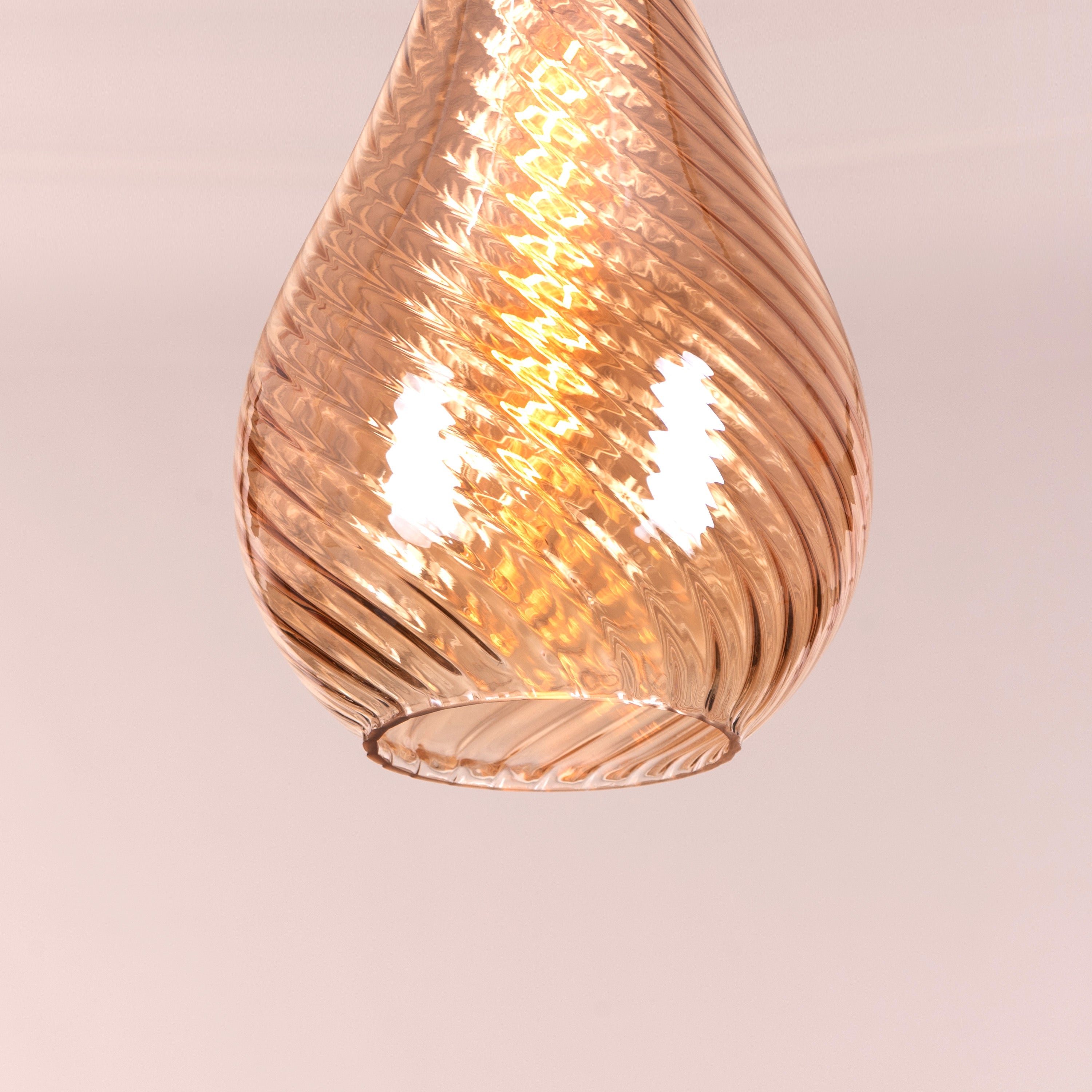 Keep My Love (Amber) Glass Pendant Light