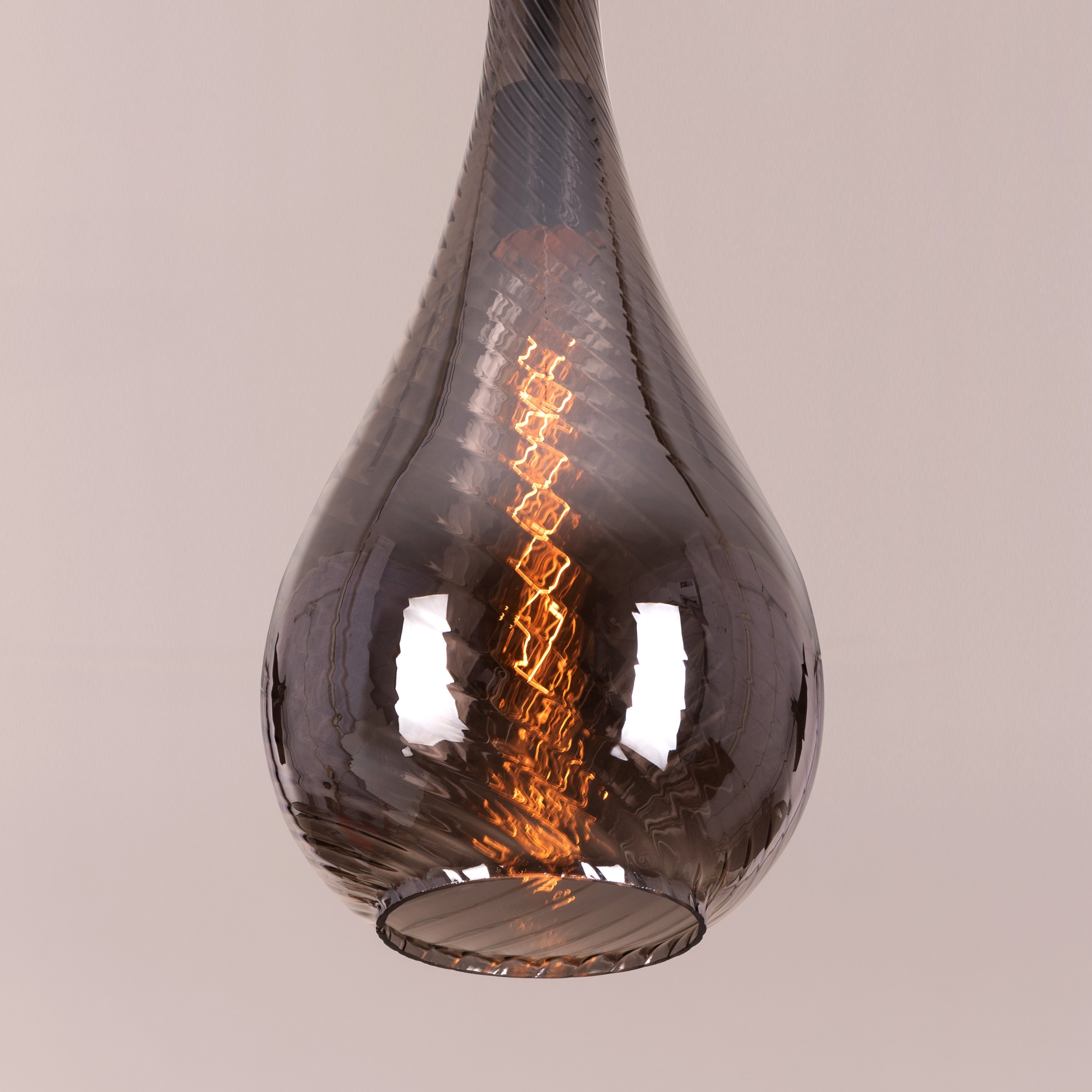 Keep My Love (Smokey Grey) Glass Pendant Light