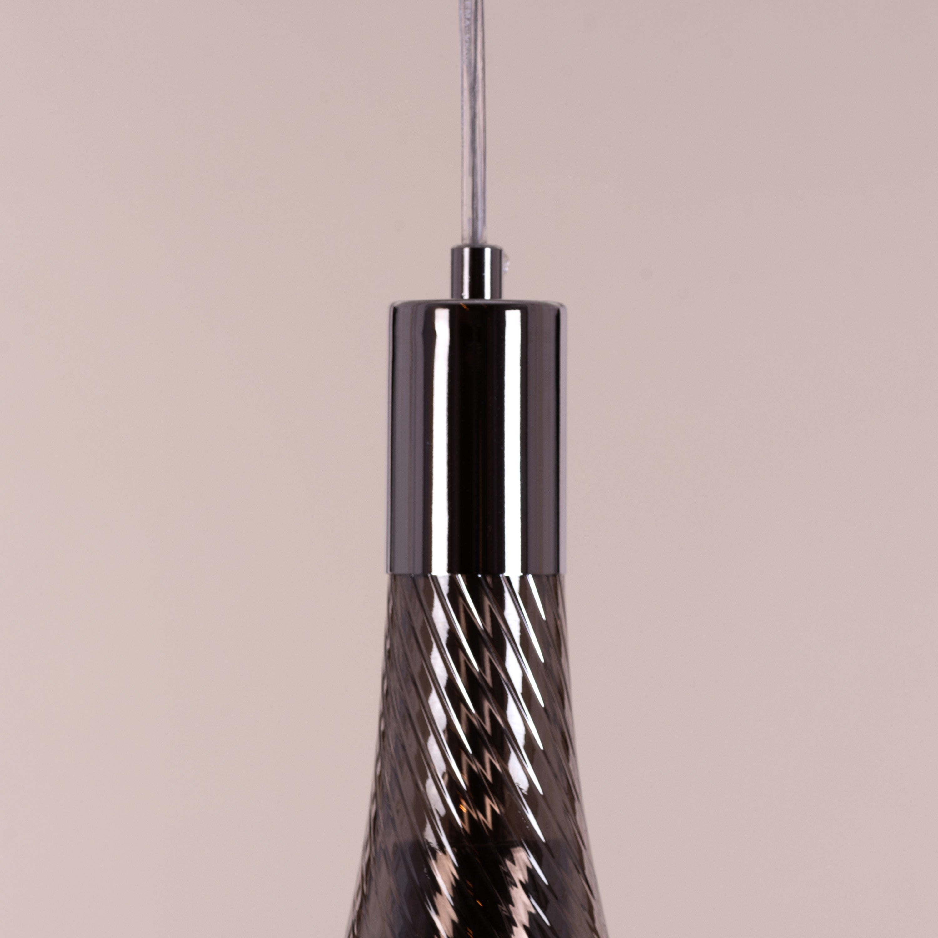 Keep My Love (Smokey Grey) Glass Pendant Light