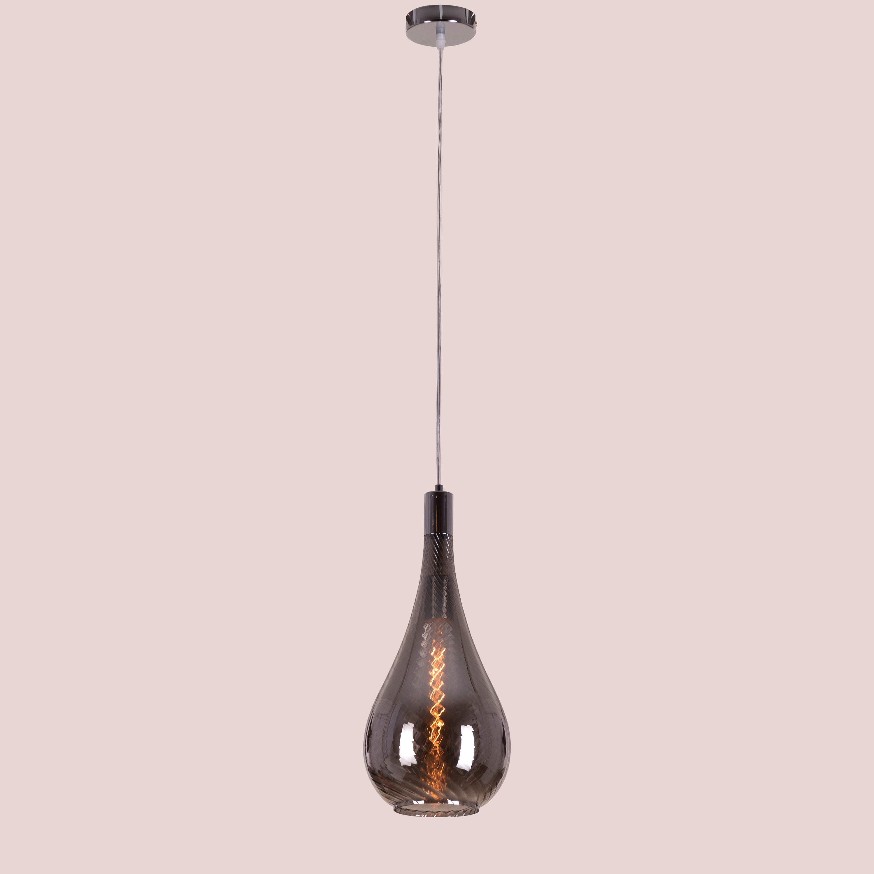 Keep My Love (Smokey Grey) Glass Pendant Light