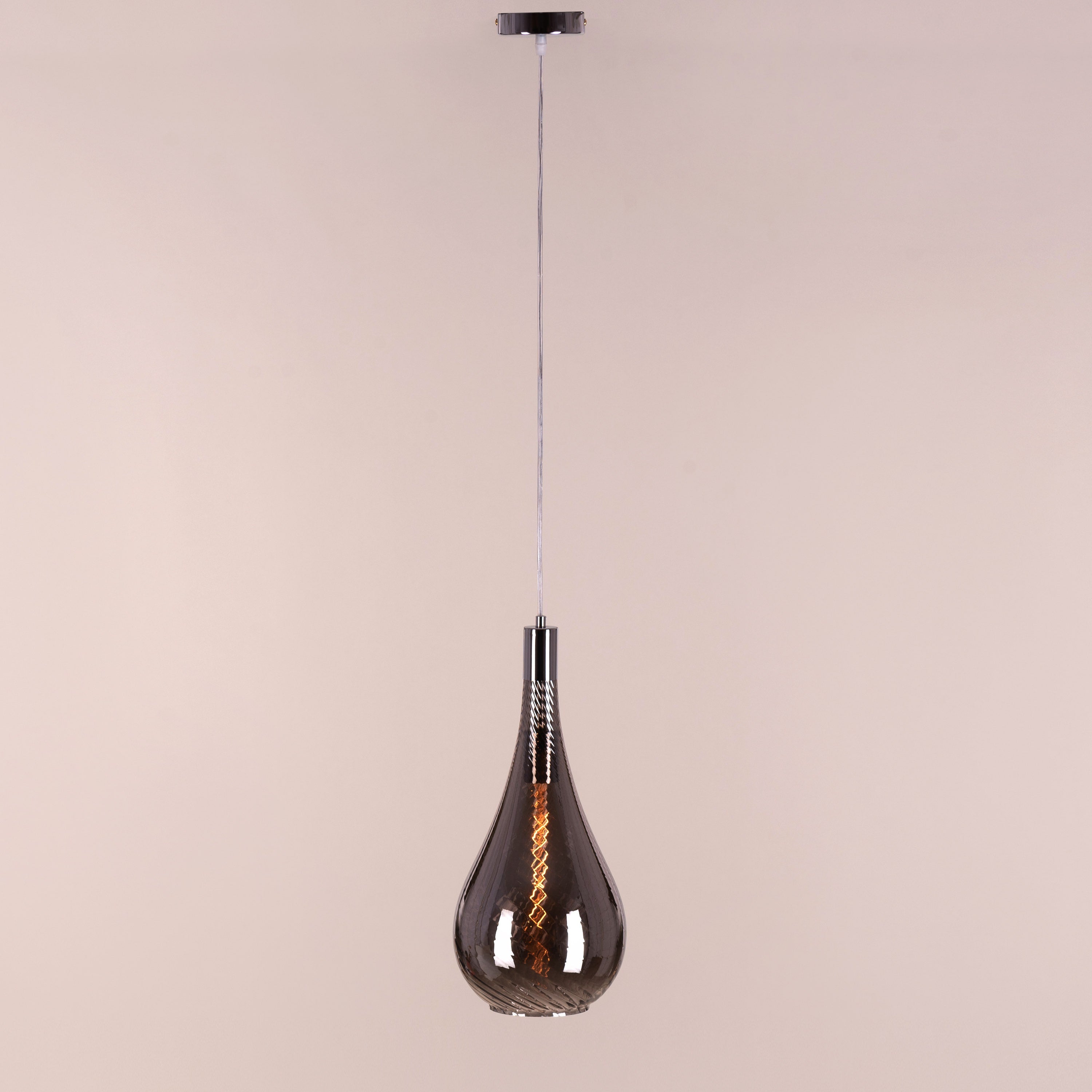 Keep My Love (Smokey Grey) Glass Pendant Light