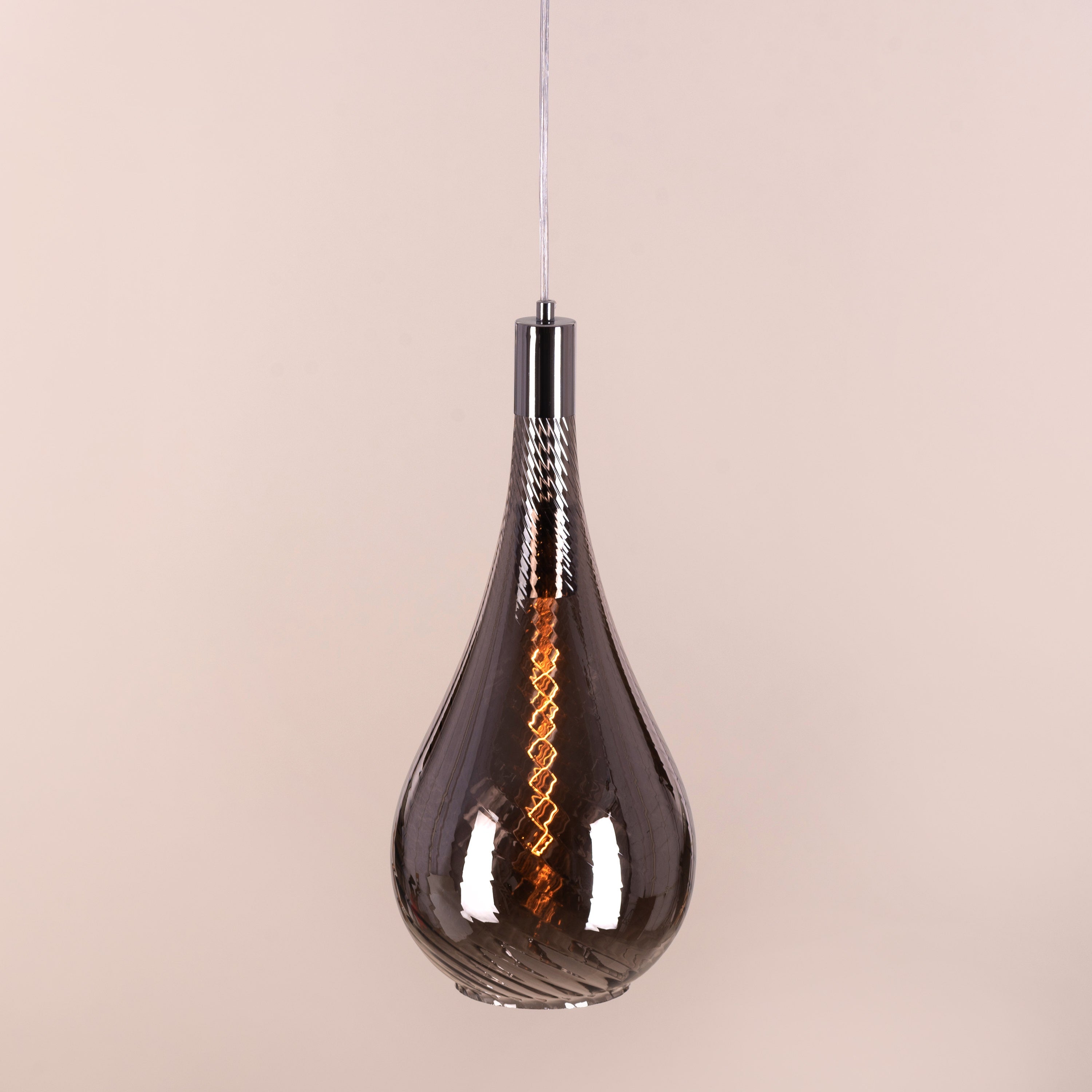 Keep My Love (Smokey Grey) Glass Pendant Light