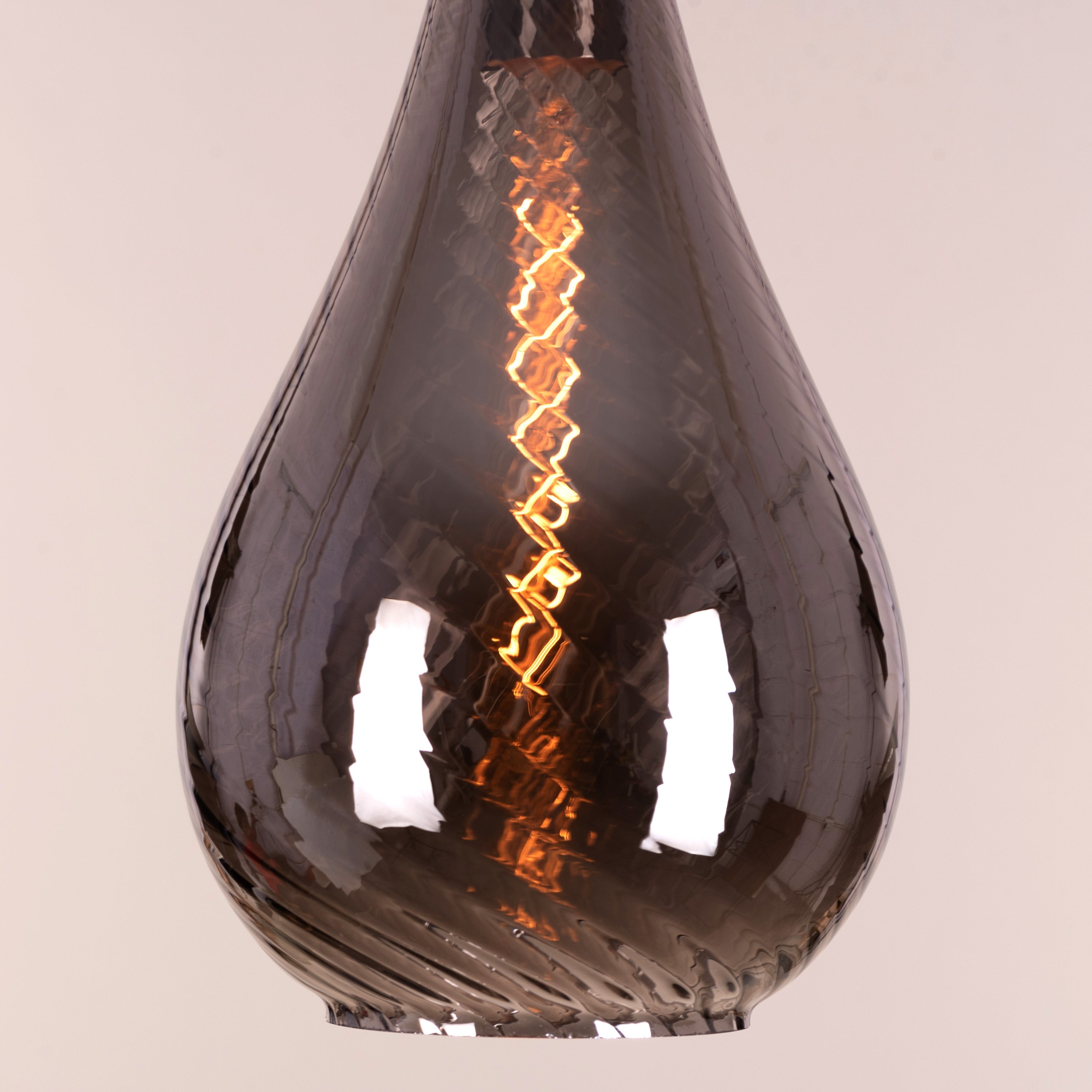 Keep My Love (Smokey Grey) Glass Pendant Light