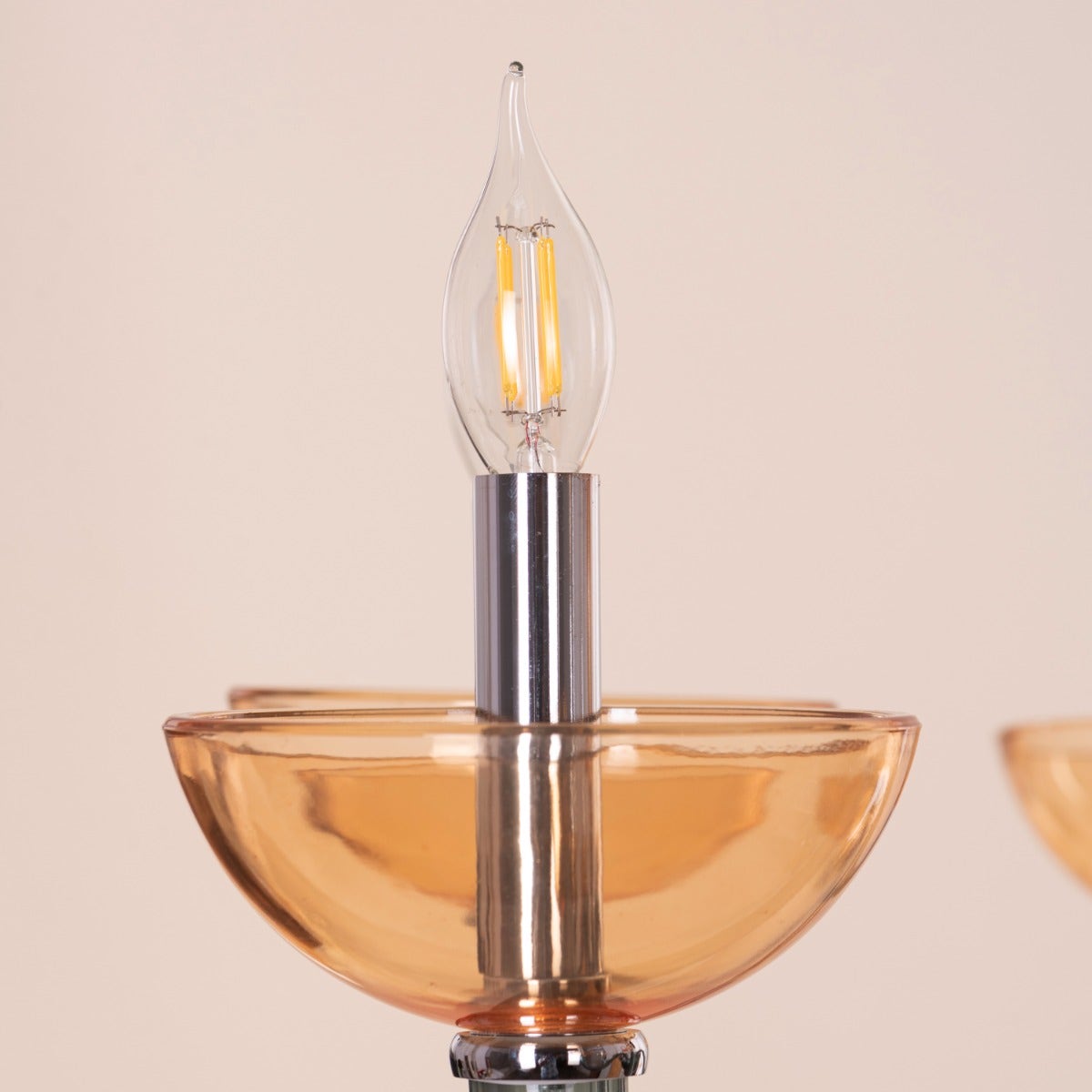 Steps Of Rome (Large, Green, Amber) Glass Chandelier