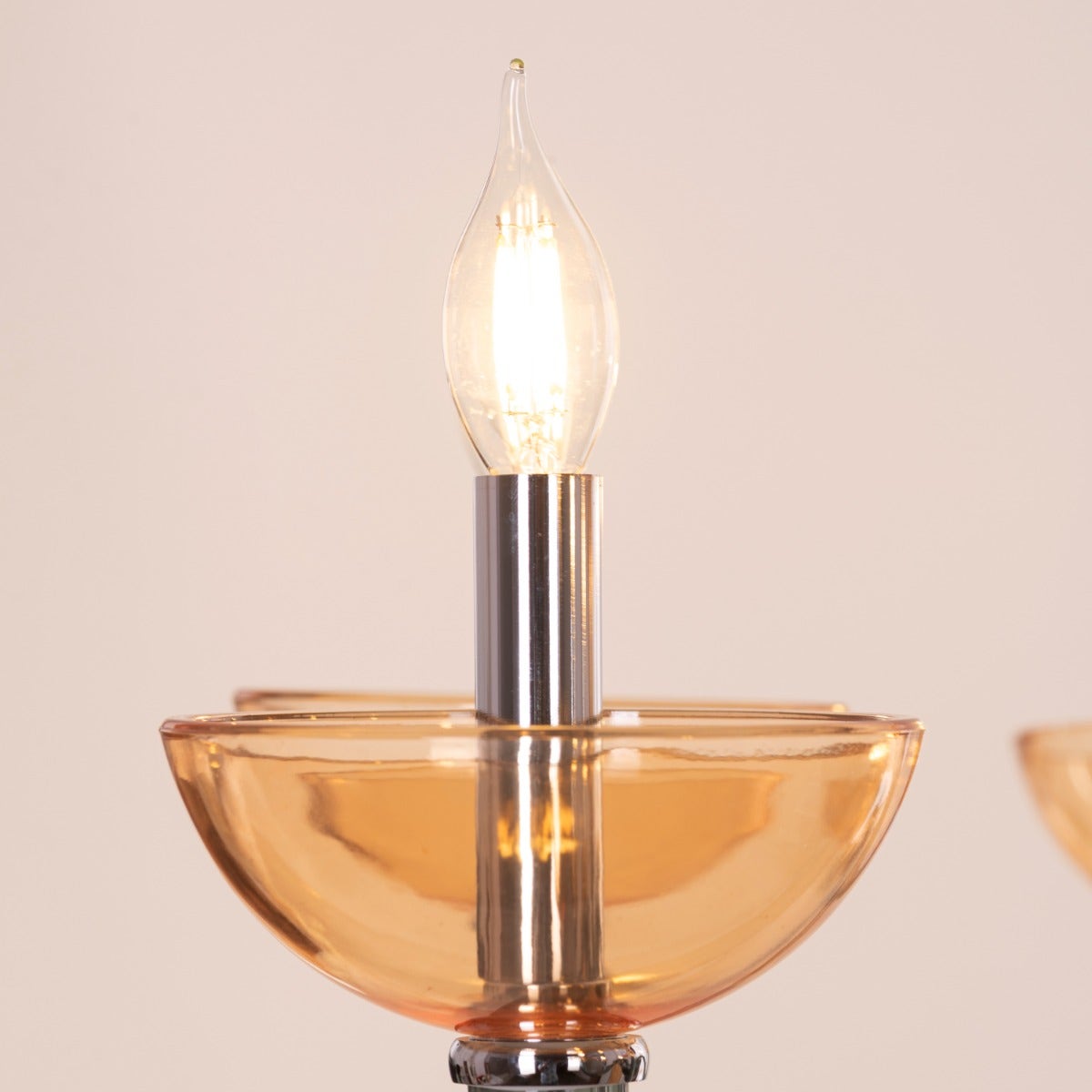 Steps Of Rome (Large, Green, Amber) Glass Chandelier