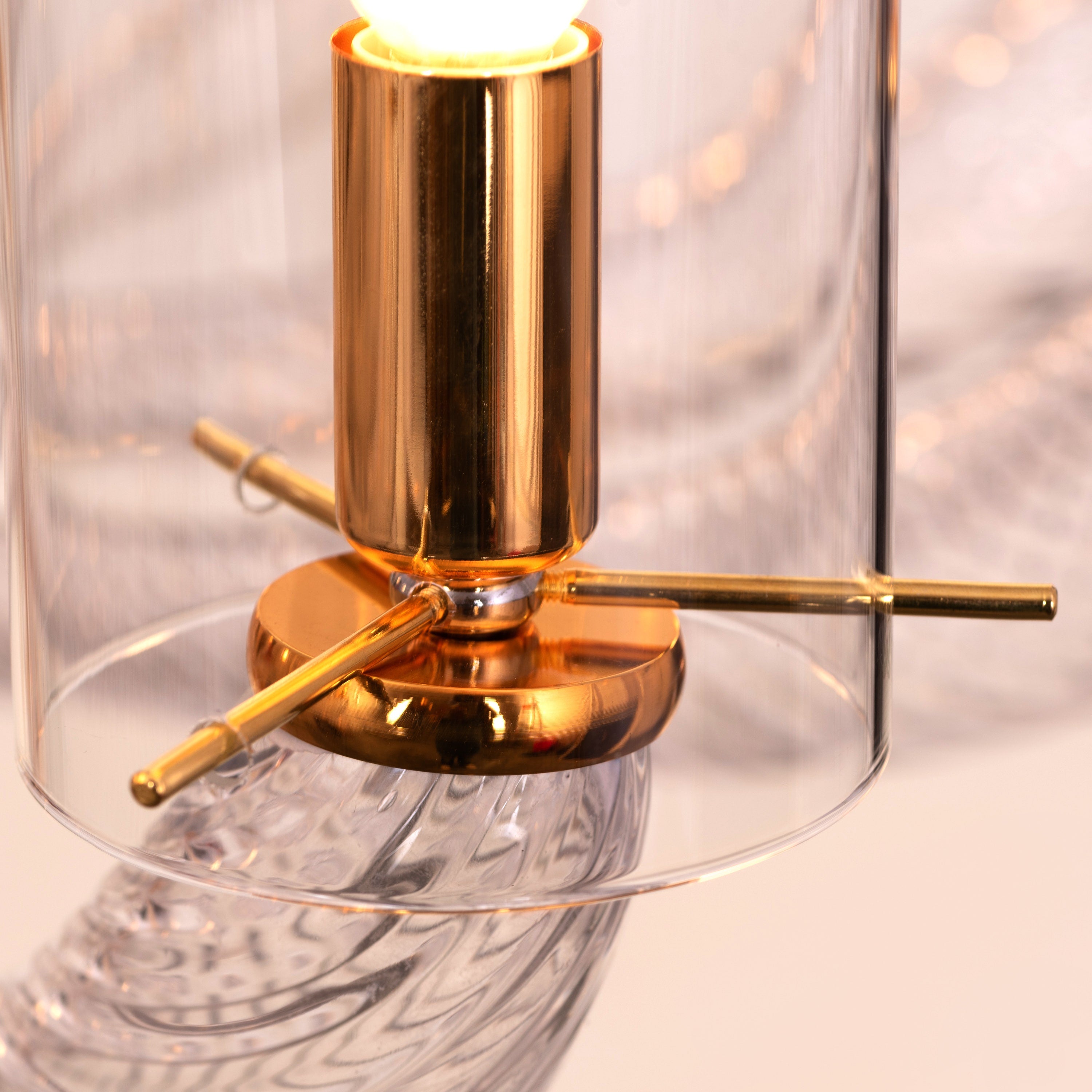 Midnight In Paris (Large, Gold) Glass Chandelier