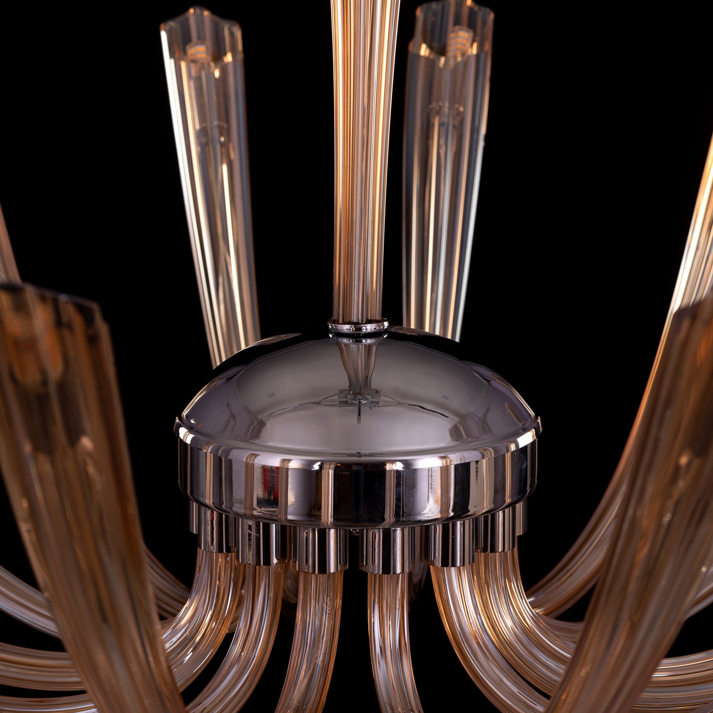 Landslide (Large, Brown) Glass Chandelier