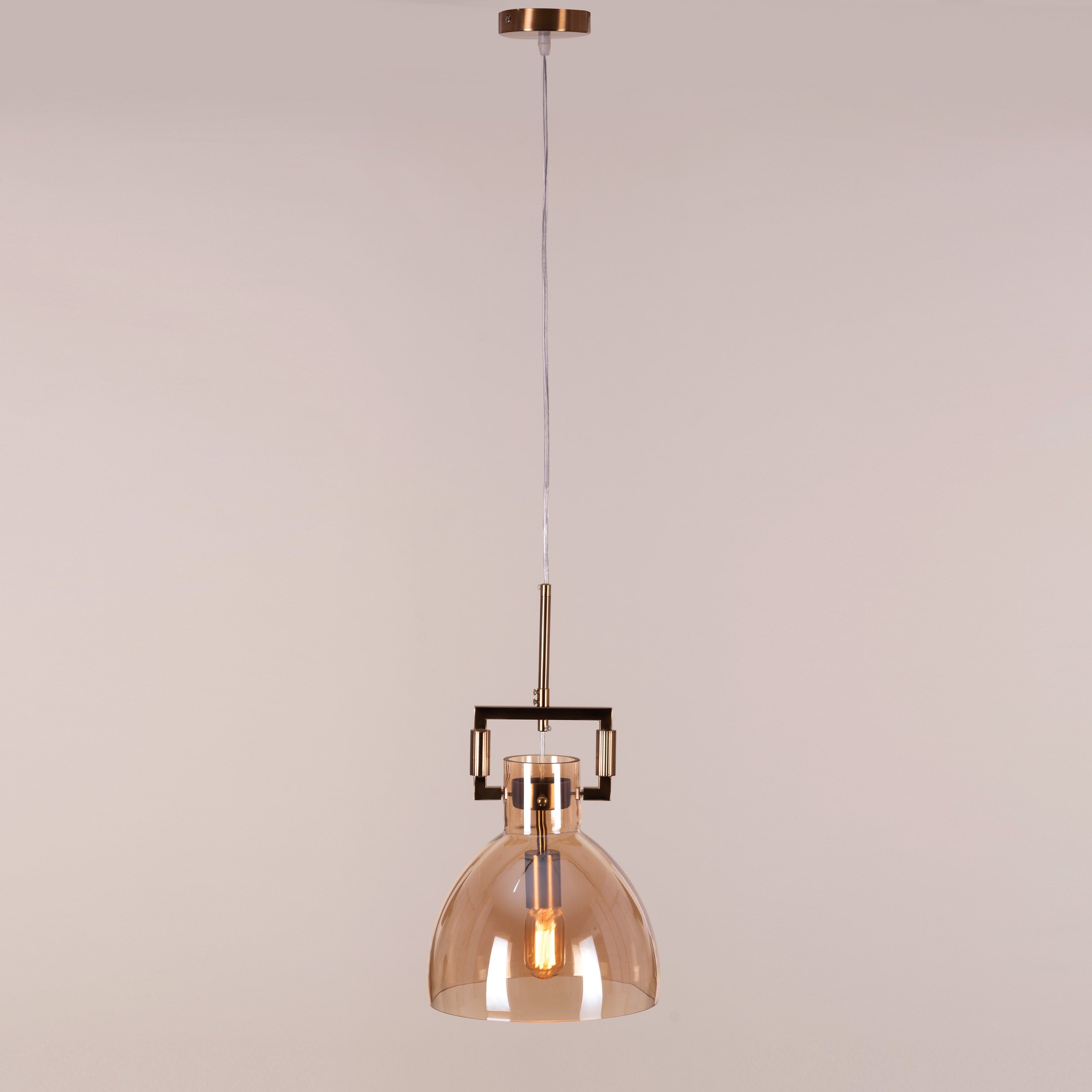 High Hopes (Oval, Amber) Glass pendant Light