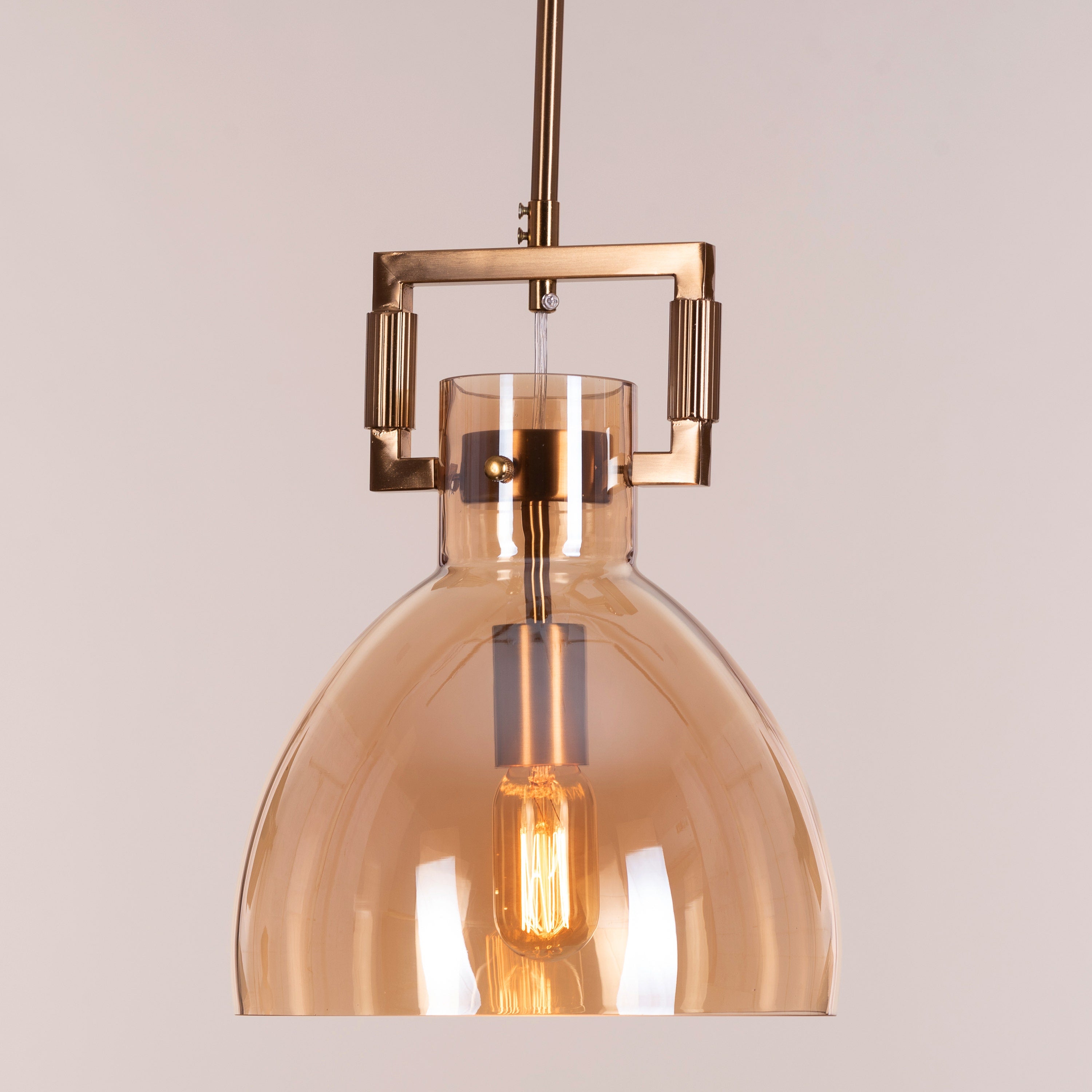 High Hopes (Oval, Amber) Glass pendant Light