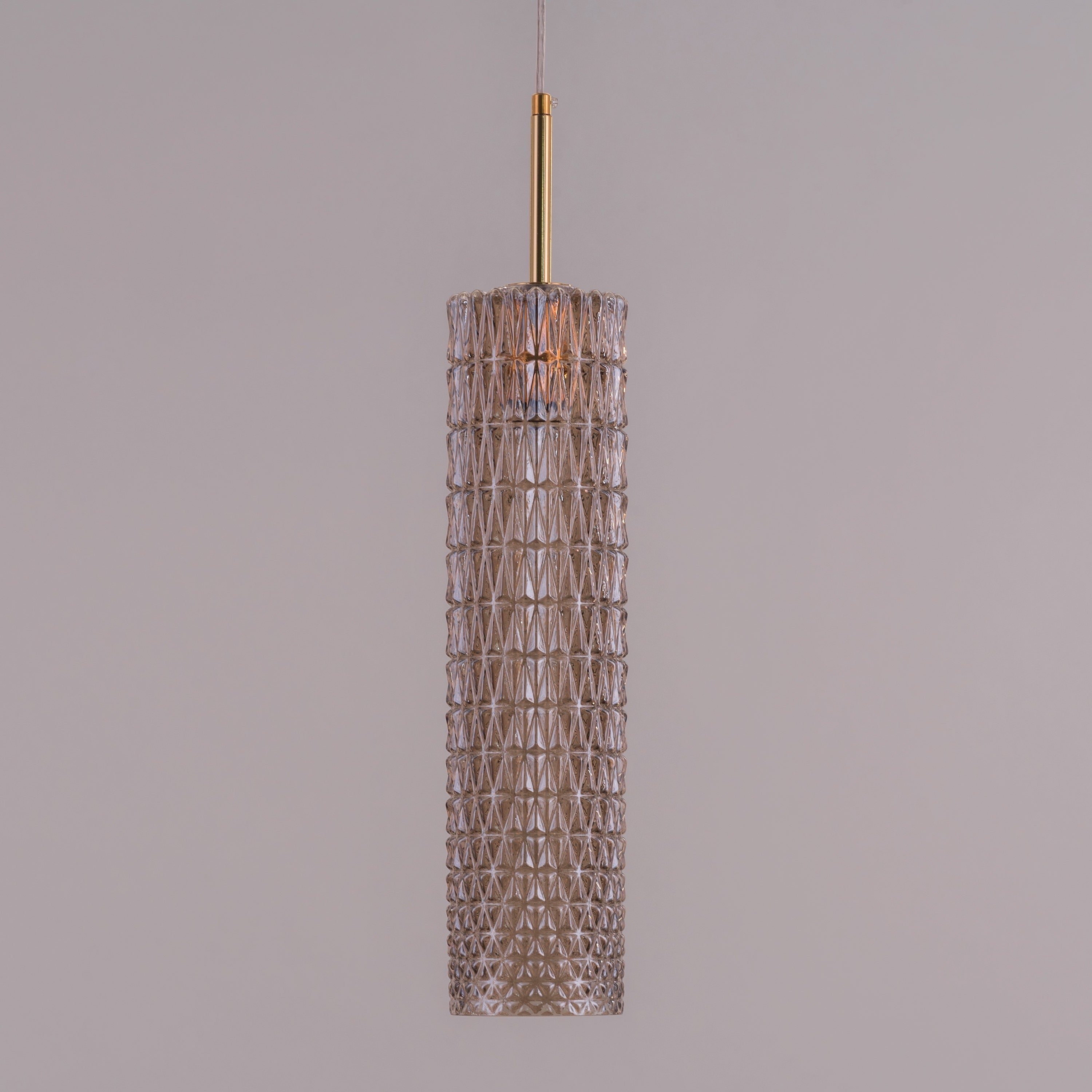Drops Of Dew (Amber) Textured Glass Pendant Light