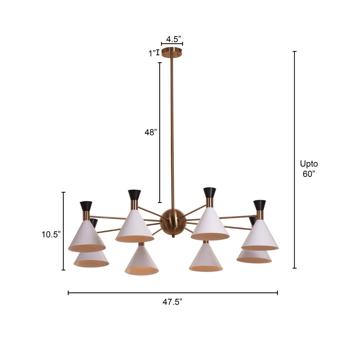 Drama Queen (Large, White) Chandelier