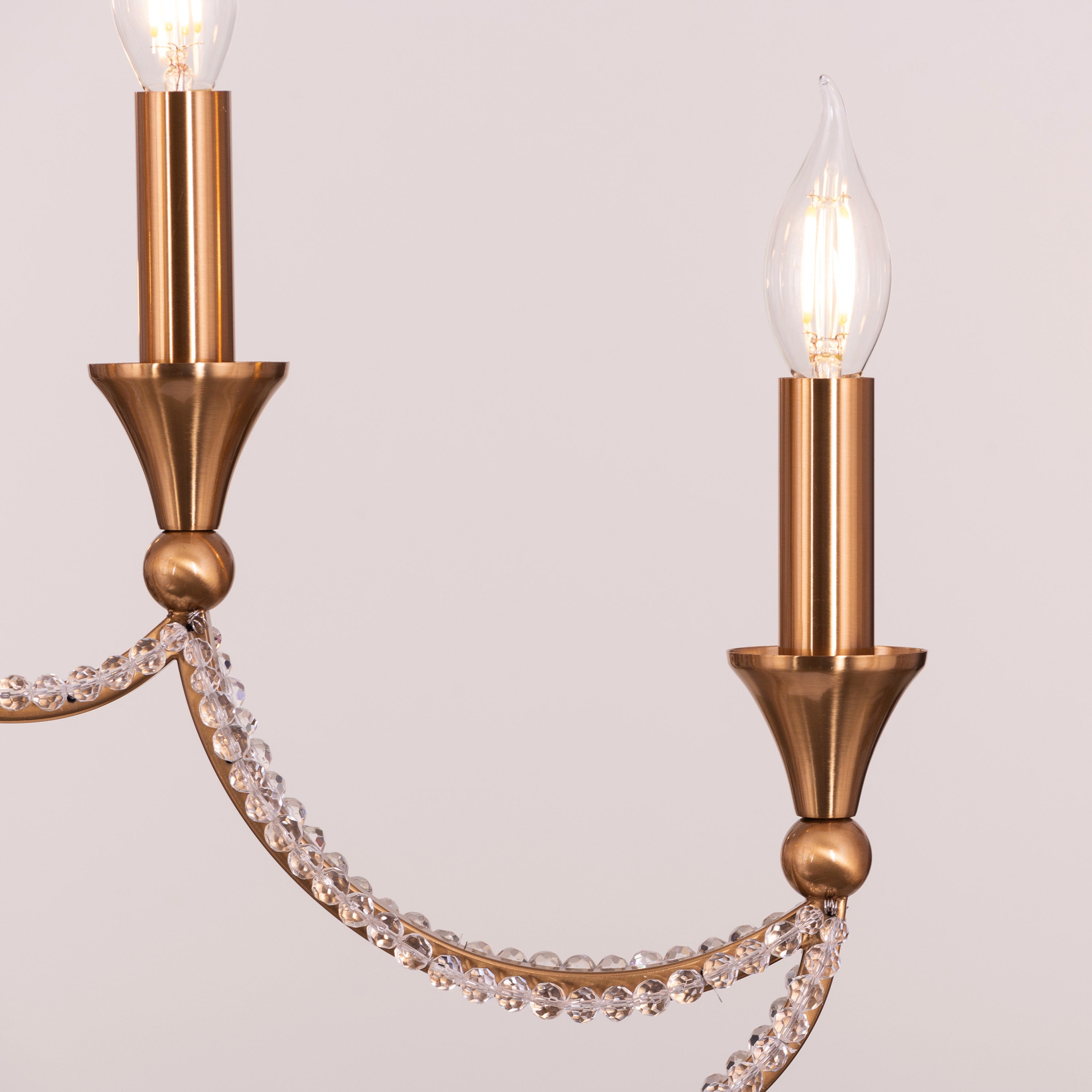 Follow Your Muse (Large, Gold) Crystal Chandelier