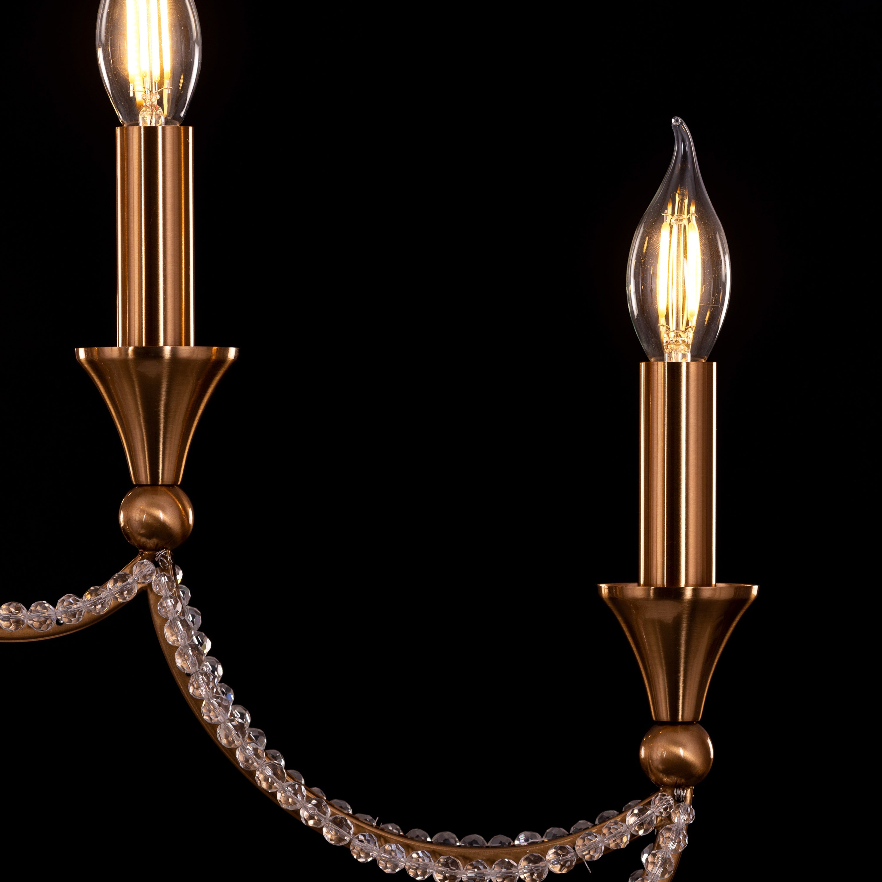 Follow Your Muse (Large, Gold) Crystal Chandelier