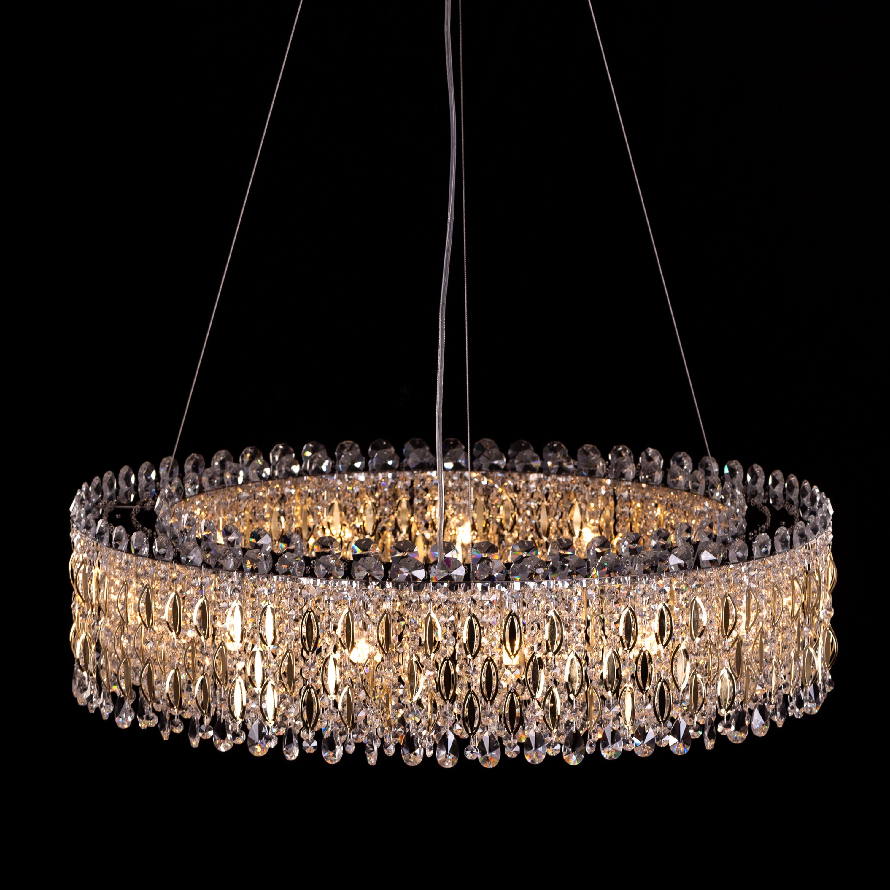 Shooting Star (Gold) Crystal Chandelier
