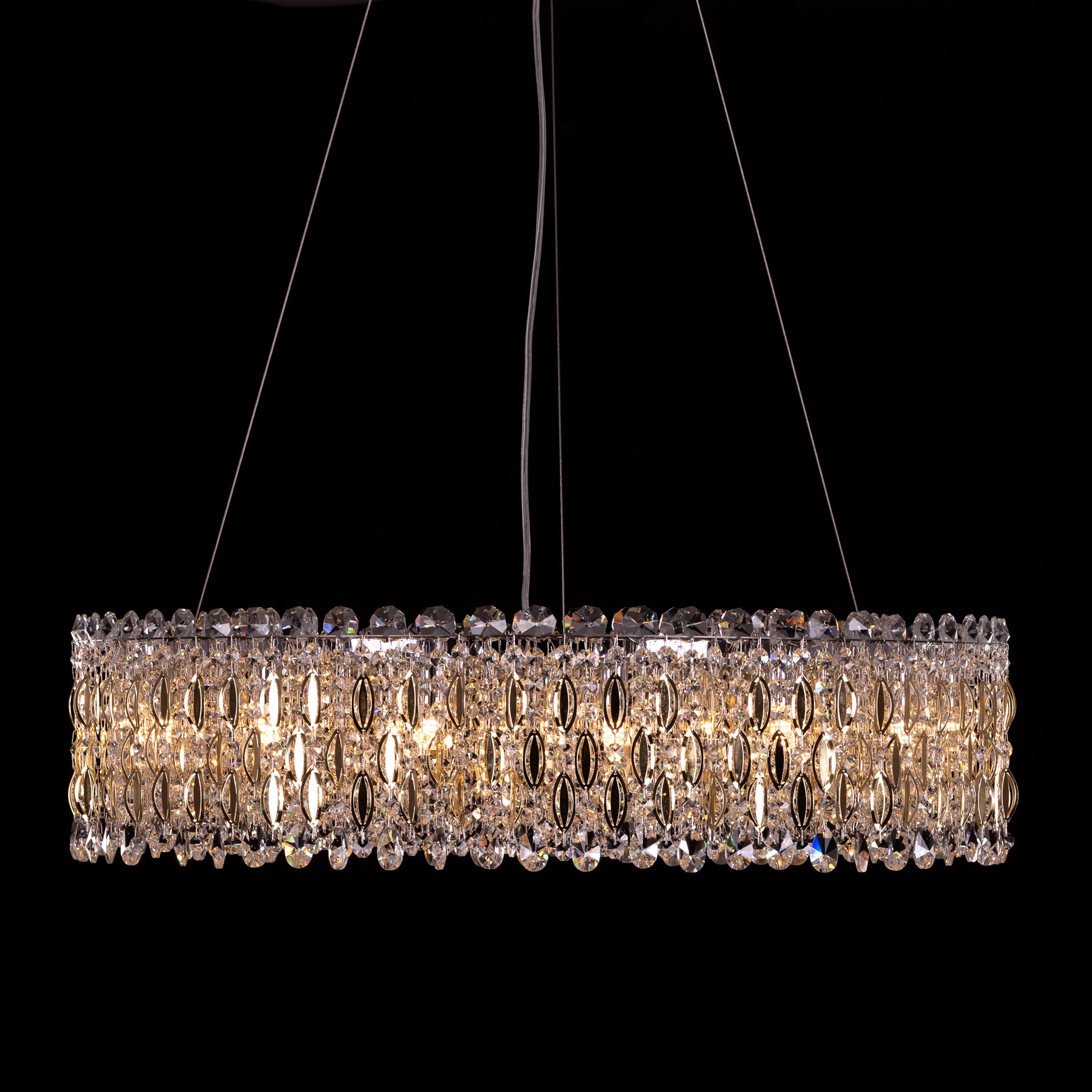 Shooting Star (Gold) Crystal Chandelier