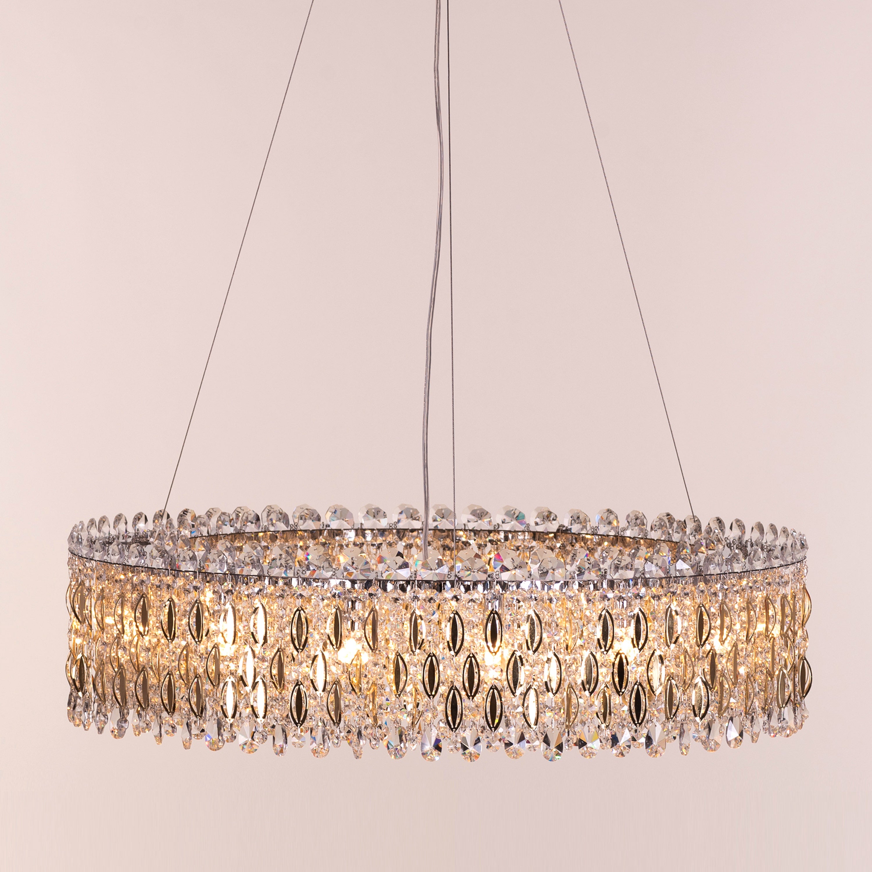 Shooting Star (Gold) Crystal Chandelier