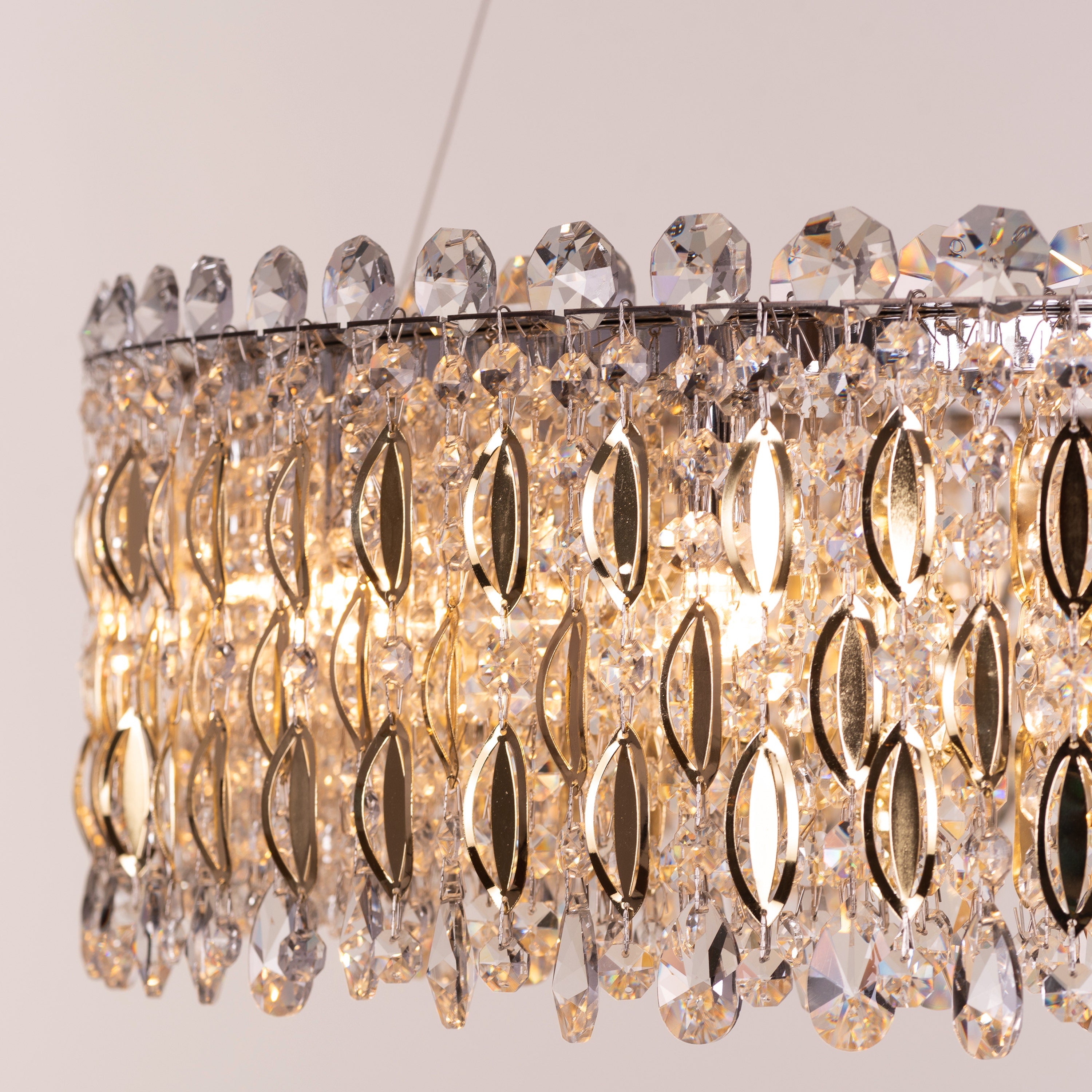 Shooting Star (Gold) Crystal Chandelier
