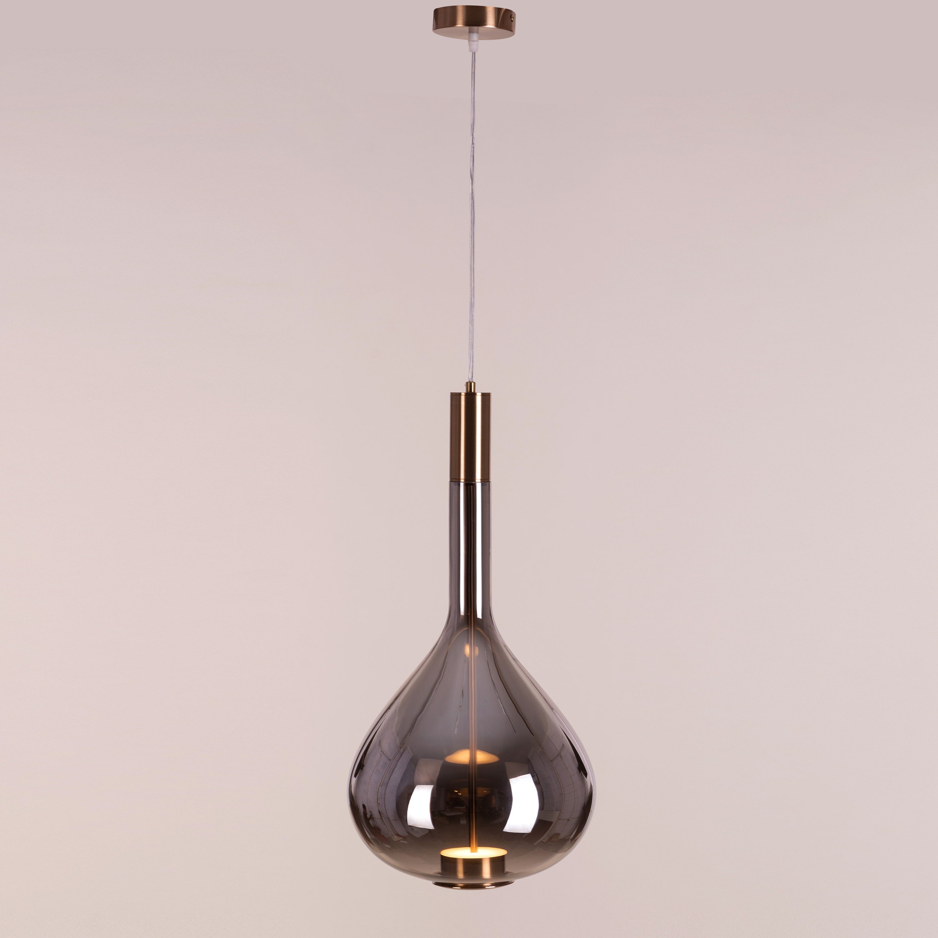 You Own It (Smokey Grey, Built-In LED) Glass Pendant Light