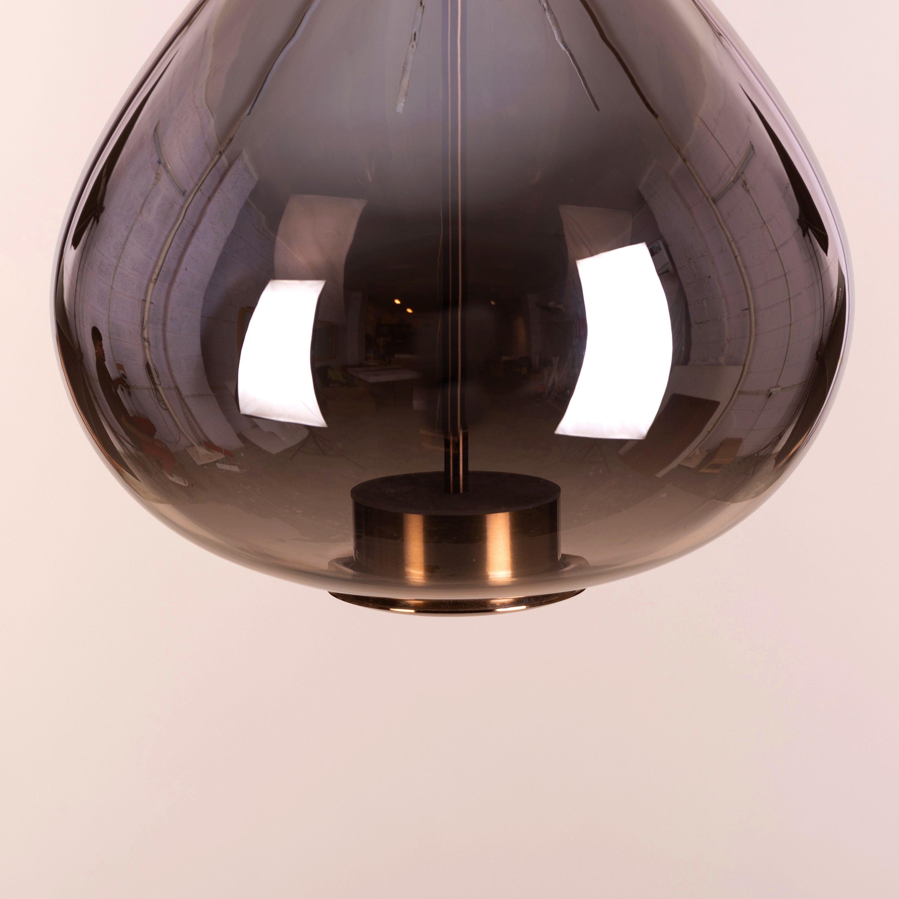 You Own It (Smokey Grey, Built-In LED) Glass Pendant Light