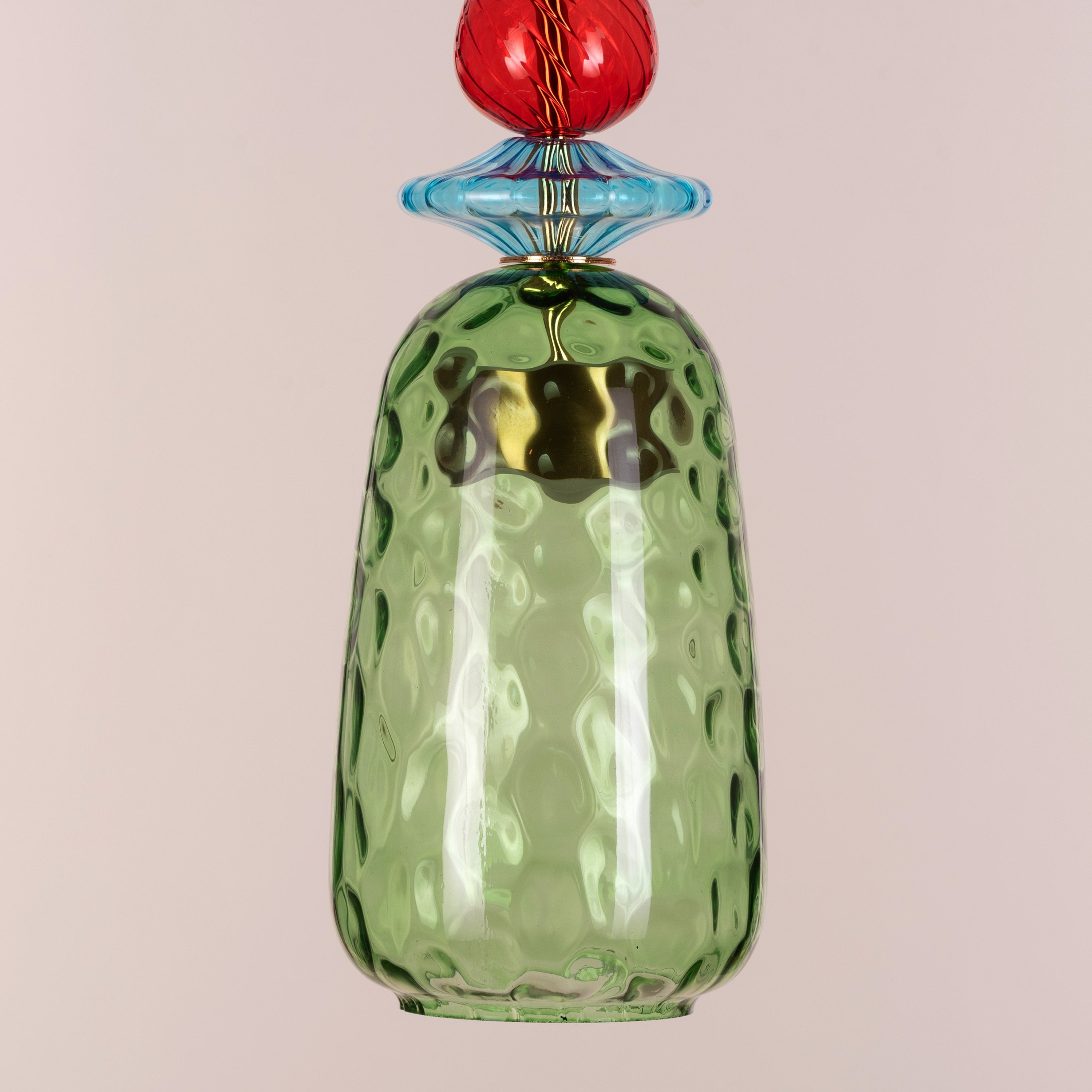 Forbidden Fruit (Green, Built-In LED) Glass Pendant Light