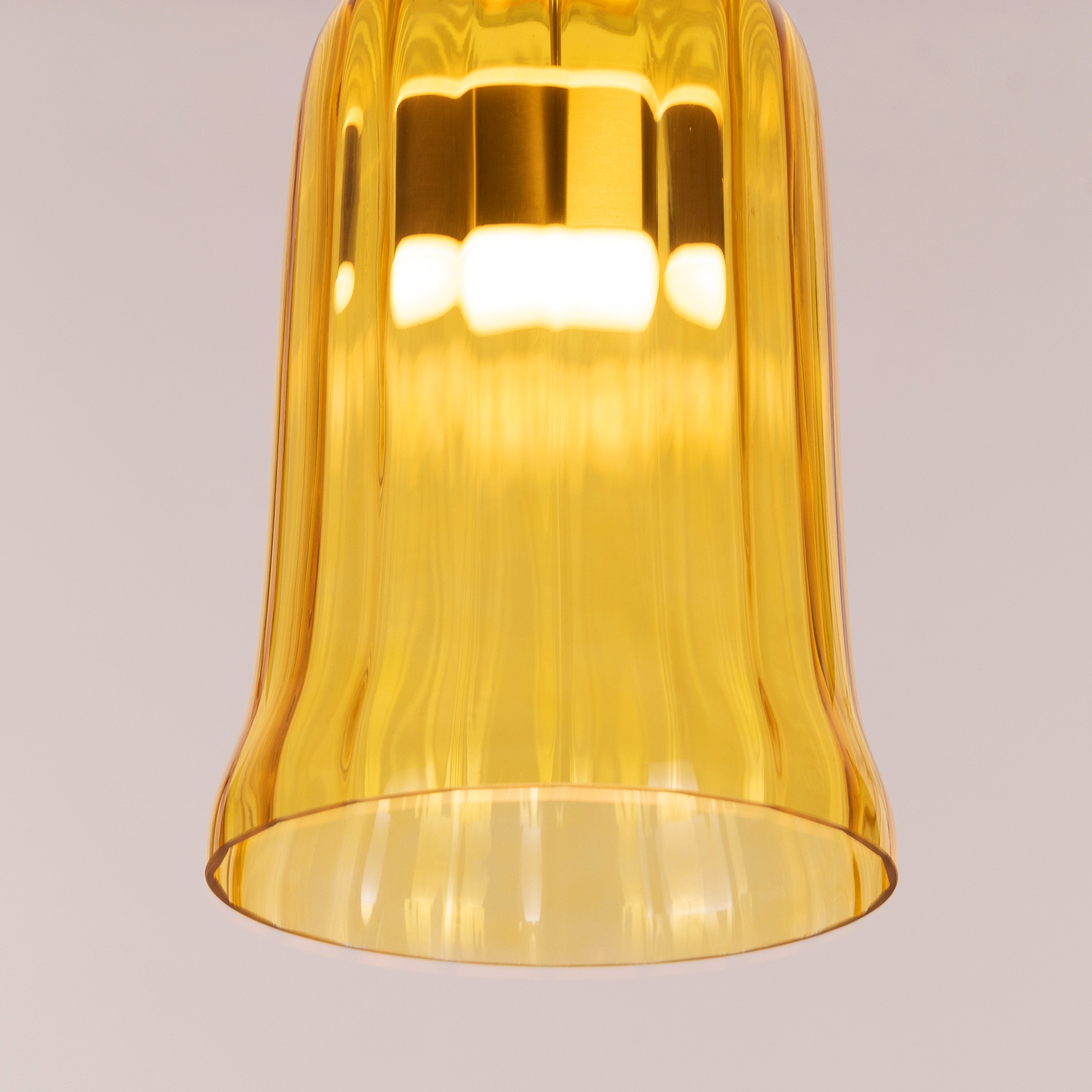 Tropical Treat (Gold, Built-In LED) Glass Pendant Light